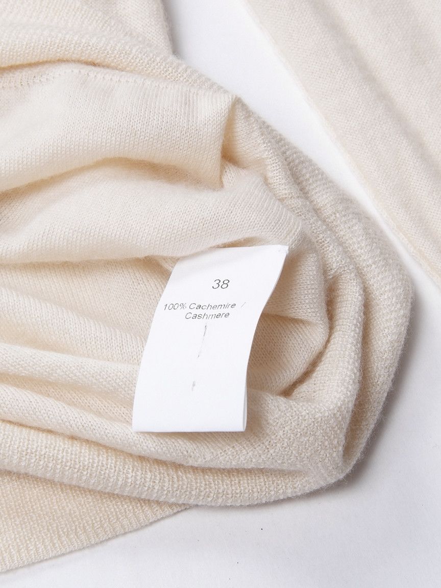 Designer × Sonia Rykiel Sonia Rykiel Cashmere Beige Embellished Sweater Size S / US 4 / IT 40 - 4 Thumbnail