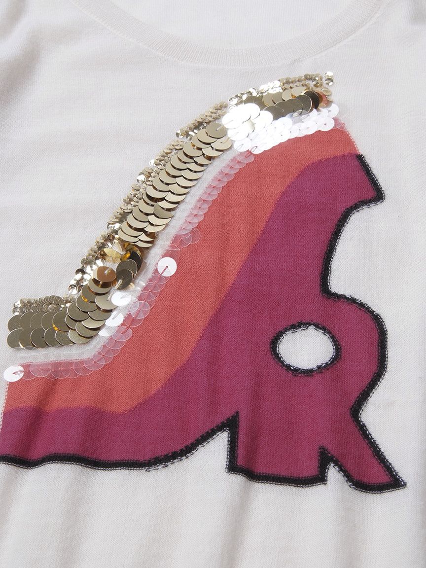 Designer × Sonia Rykiel Sonia Rykiel Cashmere Beige Embellished Sweater Size S / US 4 / IT 40 - 3 Thumbnail