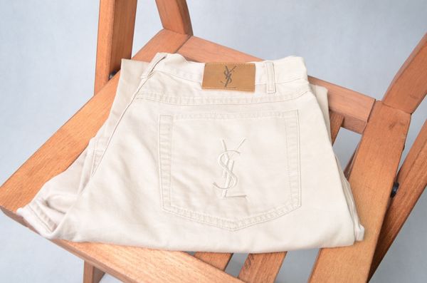Yves Saint Laurent Ysl yves saint laurent pants bog logo size 34