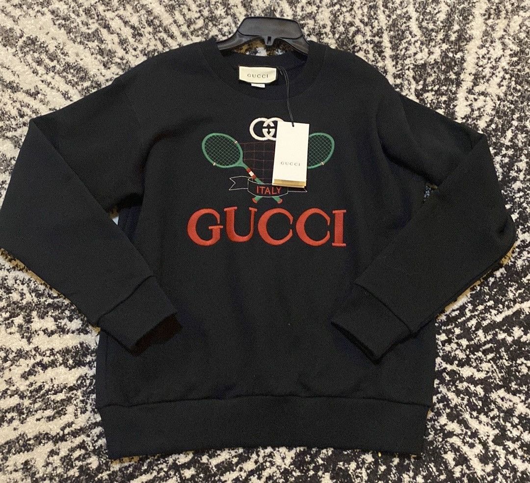 Gucci tennis sweatshirt deals