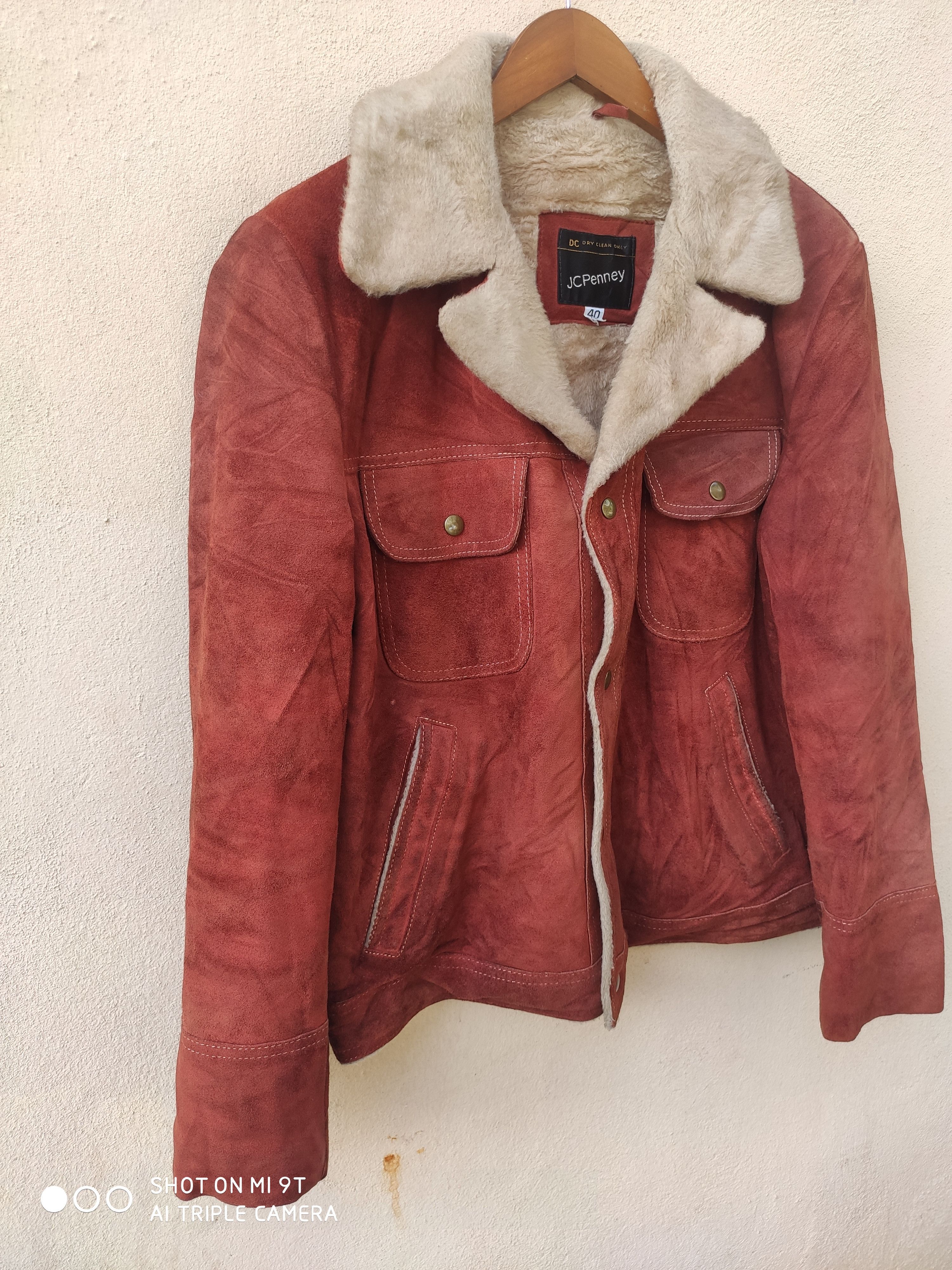 JCPenney 🔥 Vtg 80s Vintage JC Penny jacket leather jacket cowhide Size US M / EU 48-50 / 2 - 3 Thumbnail