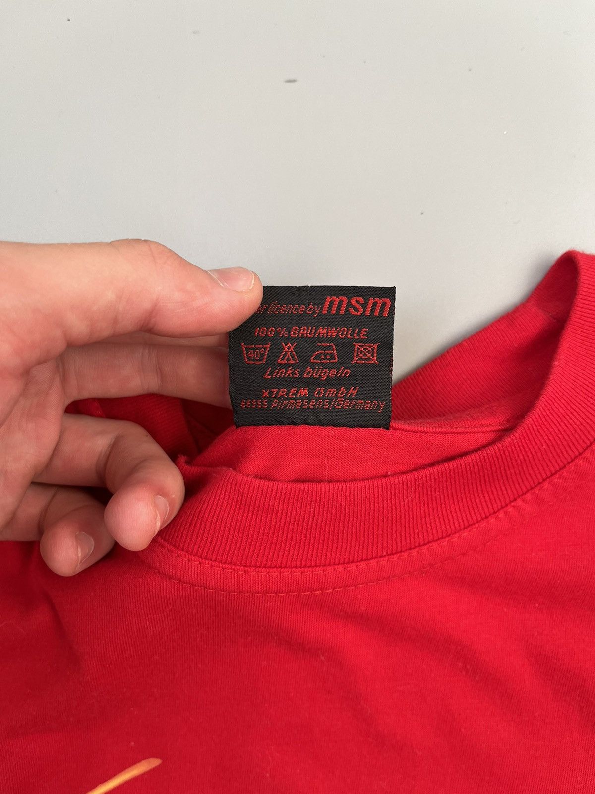 Ferrari Michael Schumacher Rare Men's Vintage T-shirt Size US L / EU 52-54 / 3 - 9 Thumbnail