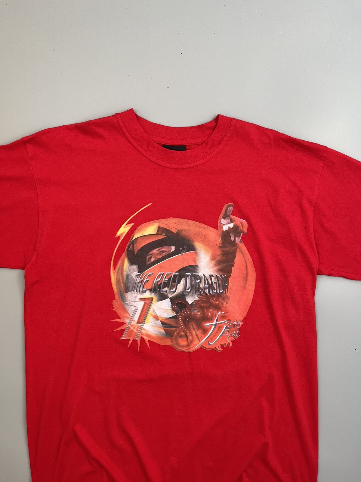 Ferrari Michael Schumacher Rare Men's Vintage T-shirt Size US L / EU 52-54 / 3 - 3 Thumbnail
