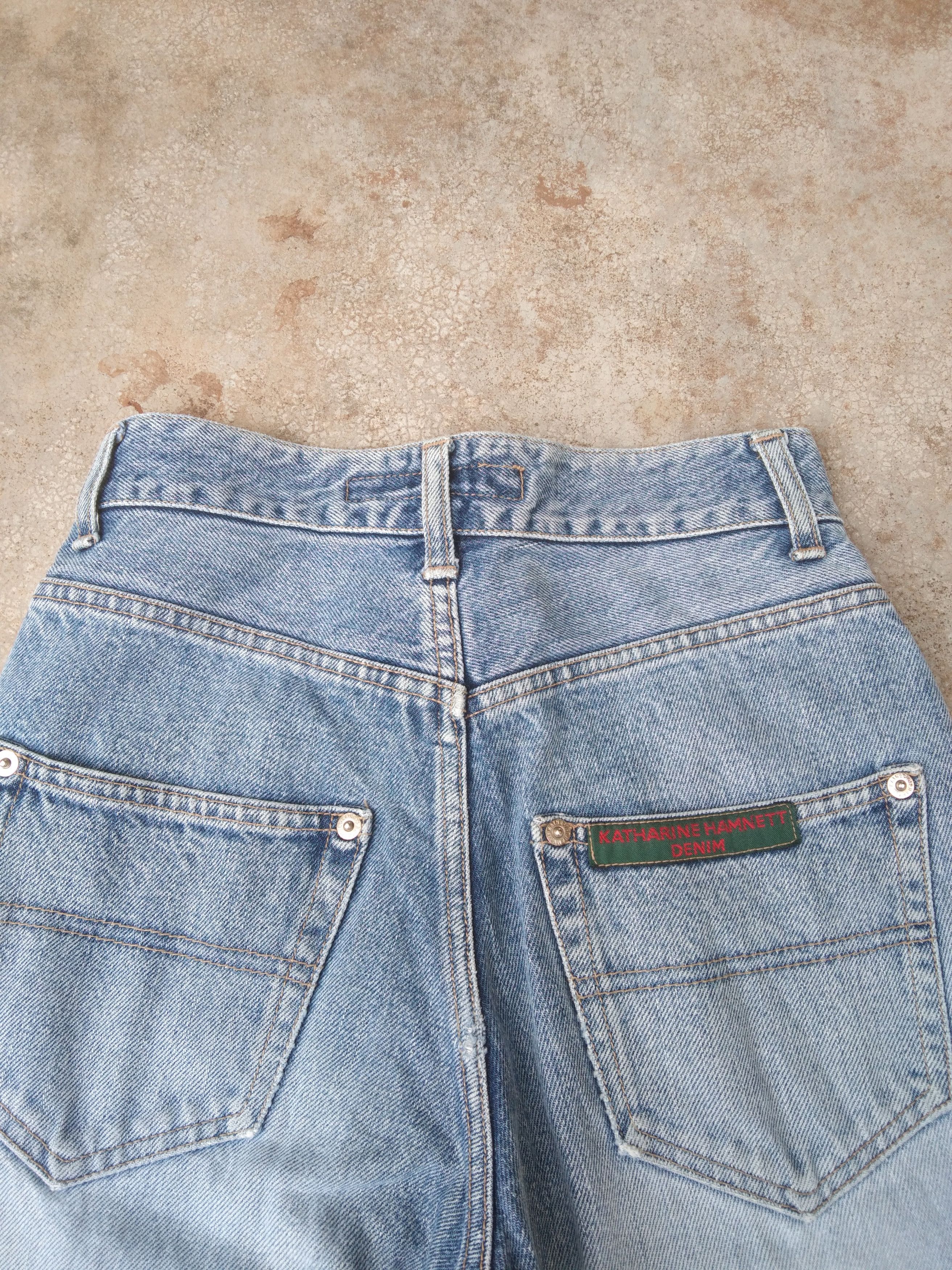 Katharine Hamnett London Vintage Katharine Hamnett Jeans Released Hem Faded Denim Size US 26 / EU 42 - 4 Thumbnail