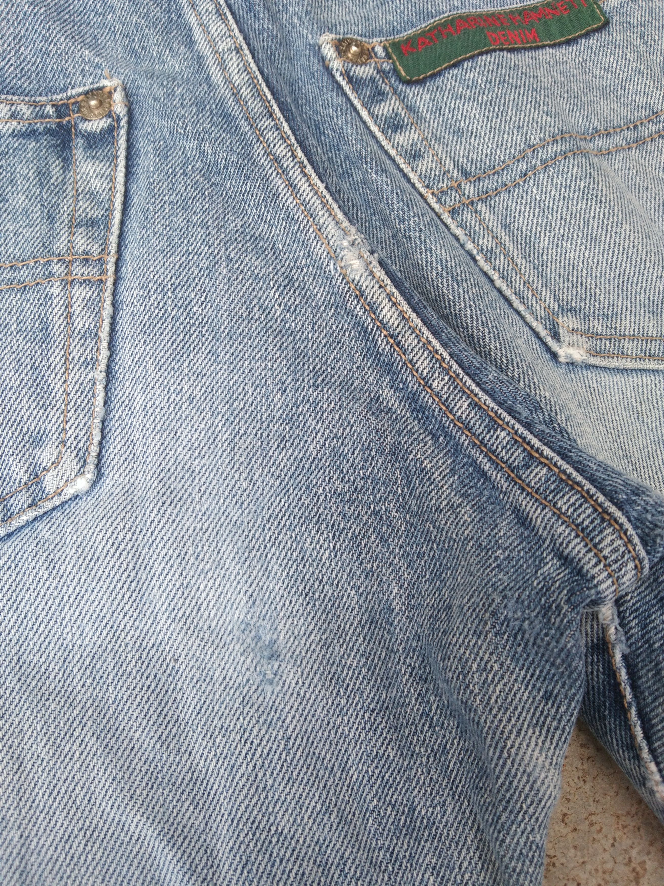Katharine Hamnett London Vintage Katharine Hamnett Jeans Released Hem Faded Denim Size US 26 / EU 42 - 5 Thumbnail