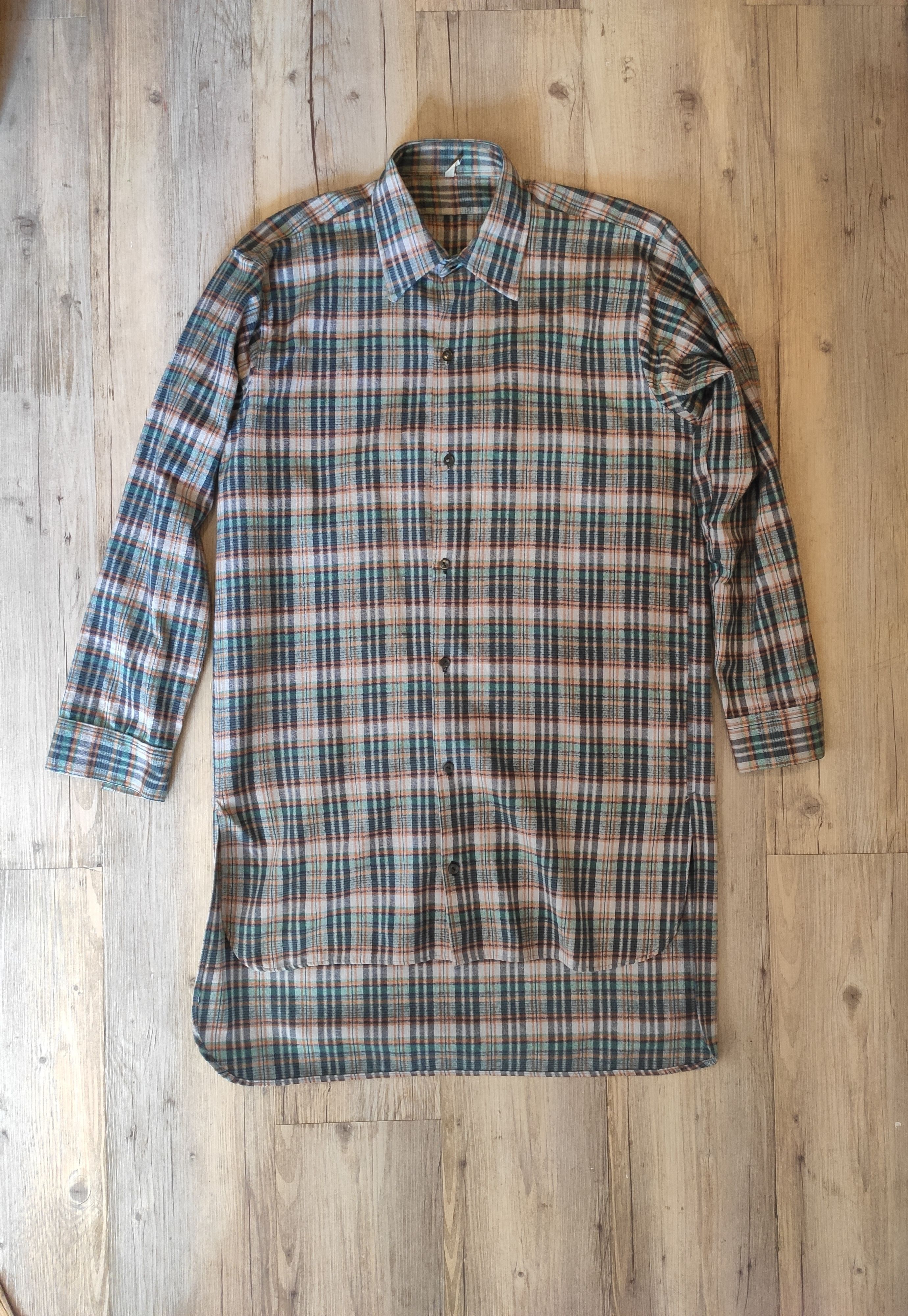 Vintage 60's fisherman's long shirt.Like J.M. Ribot or Elena Dawson Size US M / EU 48-50 / 2 - 1 Thumbnail