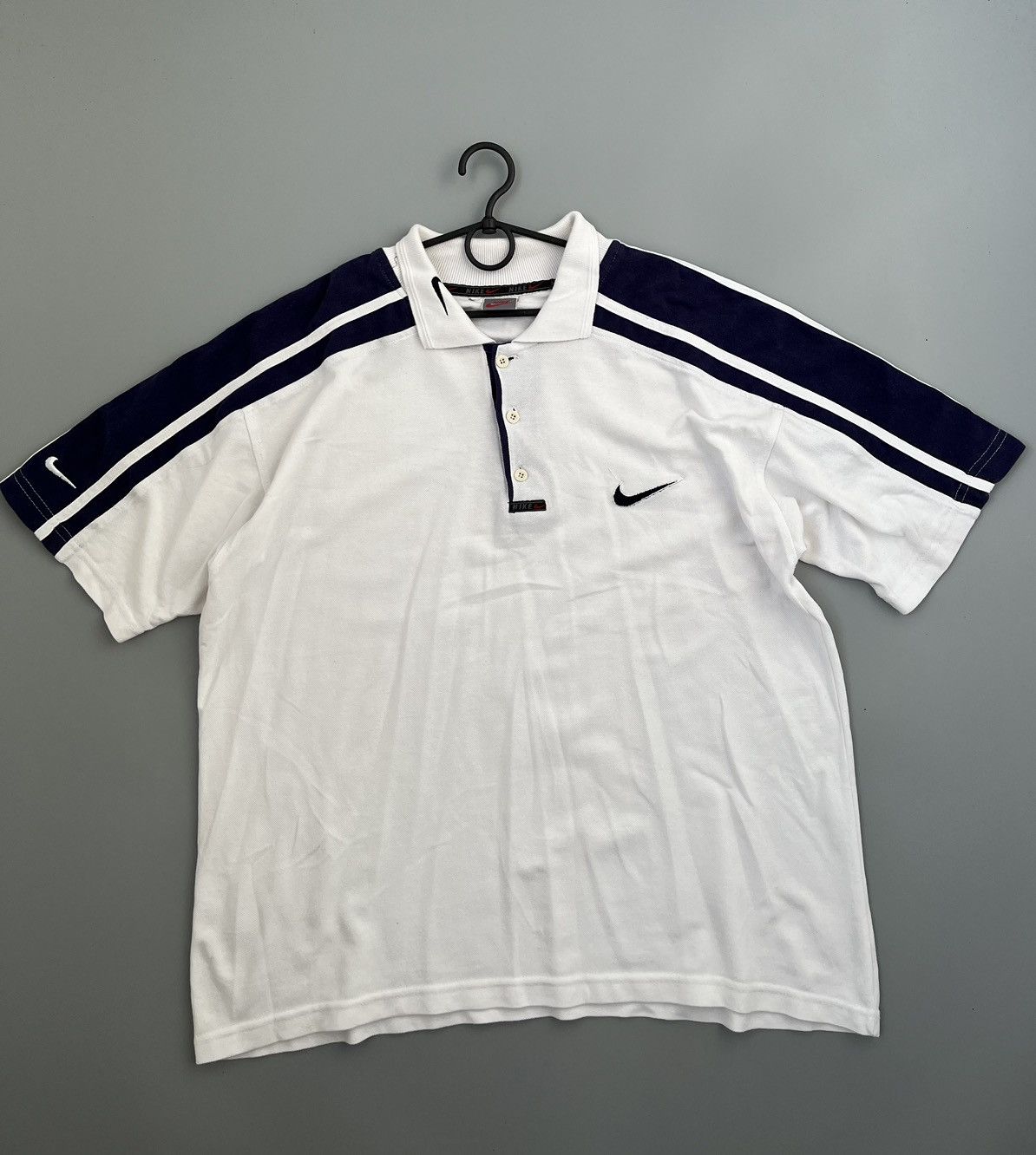 Nike Vintage Nike polo rare logo swoosh size XL Size US XL / EU 56 / 4 - 1 Thumbnail