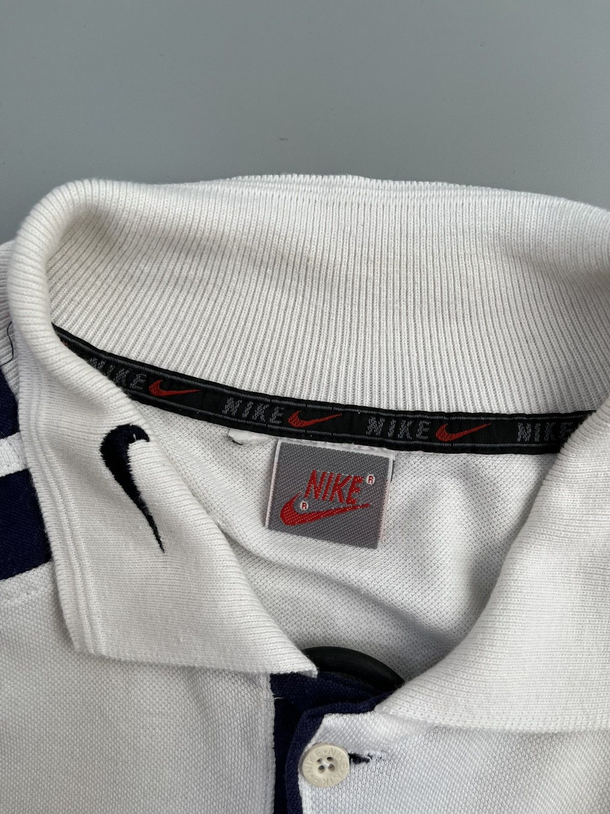Nike Vintage Nike polo rare logo swoosh size XL Size US XL / EU 56 / 4 - 7 Thumbnail