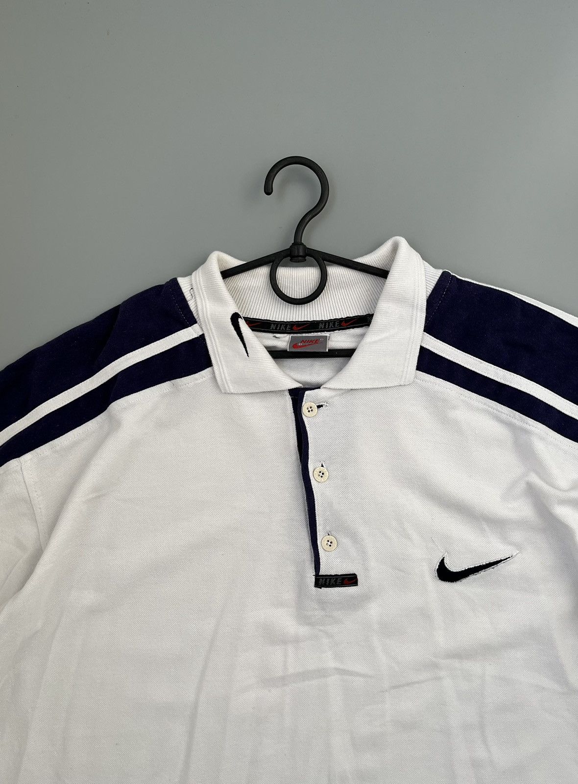 Nike Vintage Nike polo rare logo swoosh size XL Size US XL / EU 56 / 4 - 3 Thumbnail