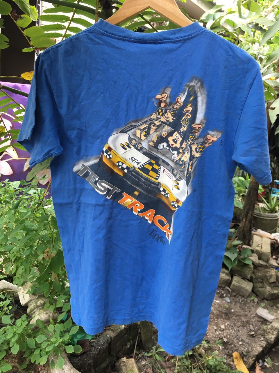 Vintage mickey Test Track x Epcot blue Shirt