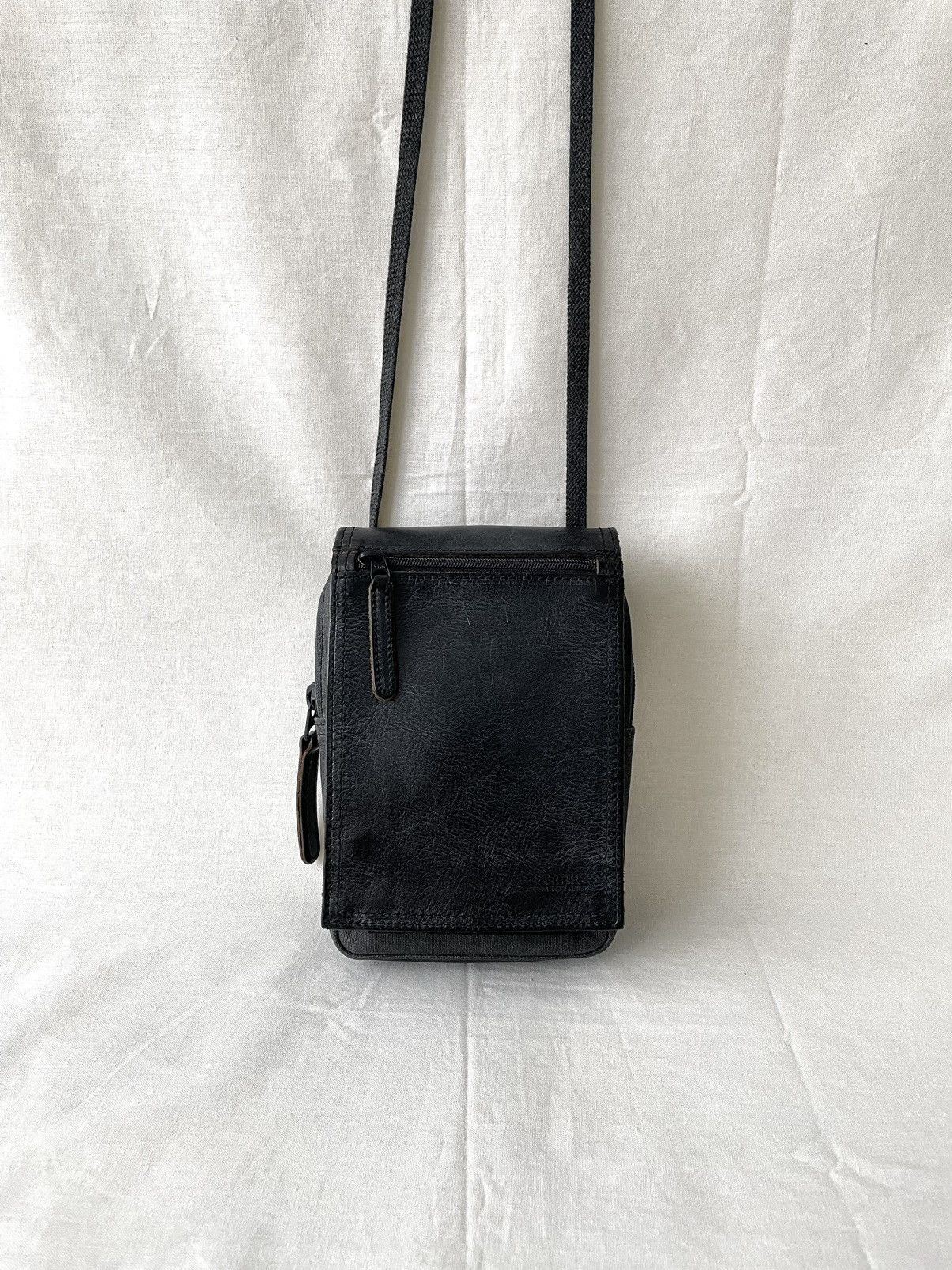 Porter Porter Vege Tanned Leather Coated Canvas Small Sling Bag Size ONE SIZE - 2 Thumbnail