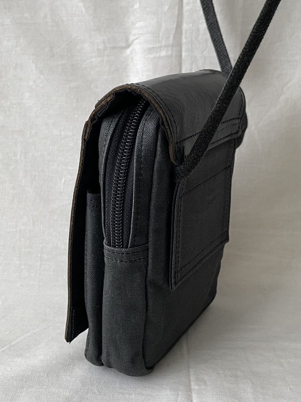 Porter Porter Vege Tanned Leather Coated Canvas Small Sling Bag Size ONE SIZE - 7 Thumbnail