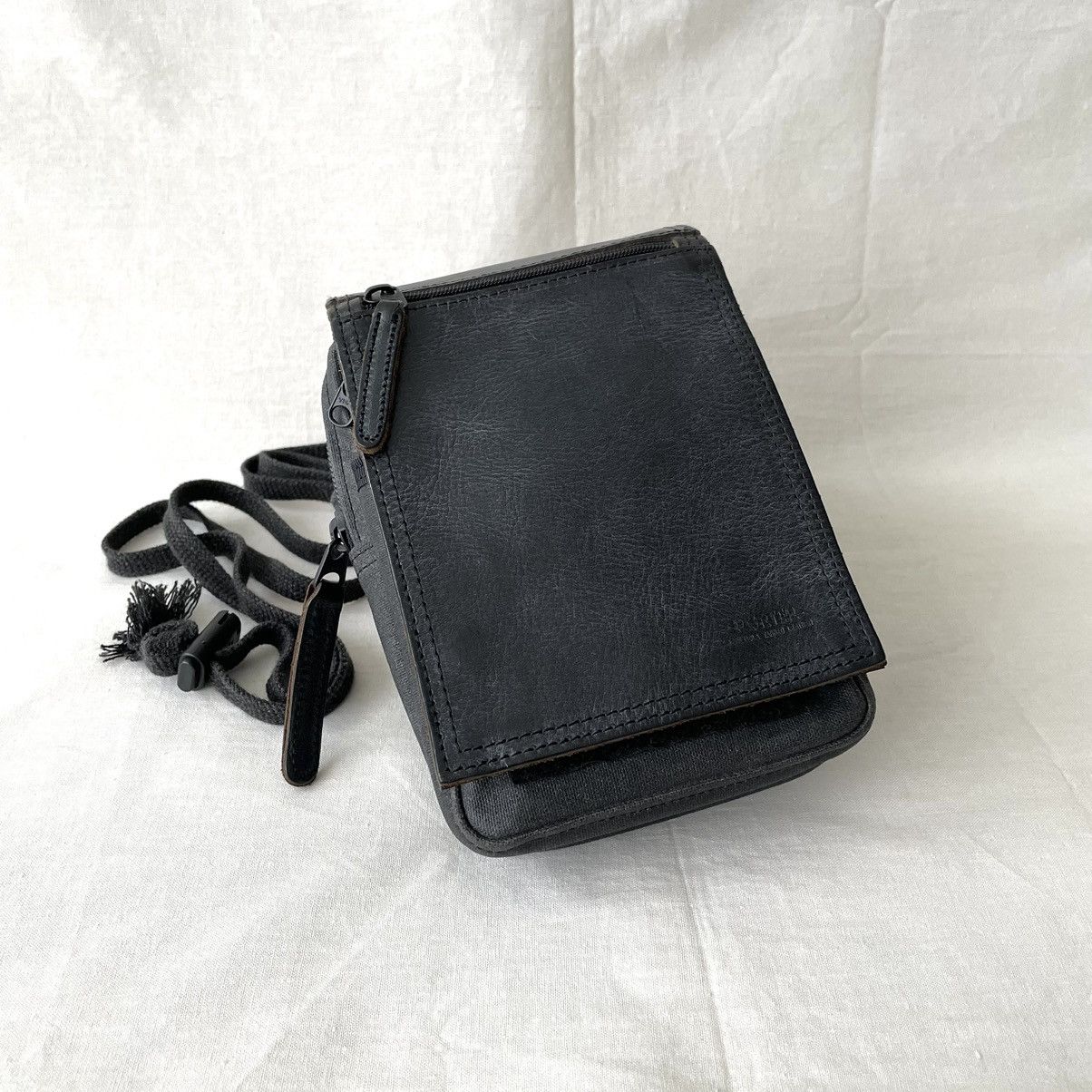 Porter Porter Vege Tanned Leather Coated Canvas Small Sling Bag Size ONE SIZE - 1 Thumbnail