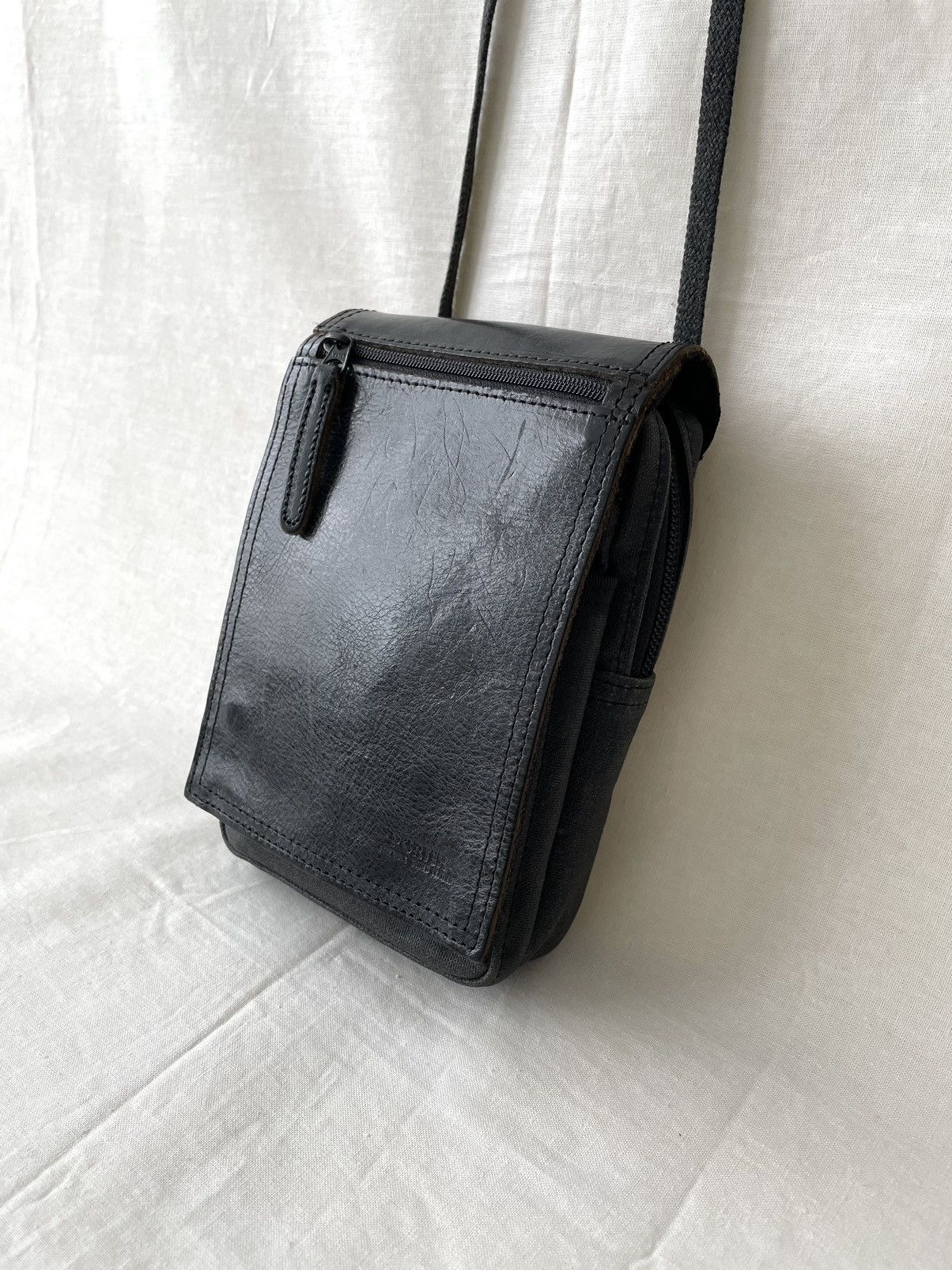 Porter Porter Vege Tanned Leather Coated Canvas Small Sling Bag Size ONE SIZE - 5 Thumbnail