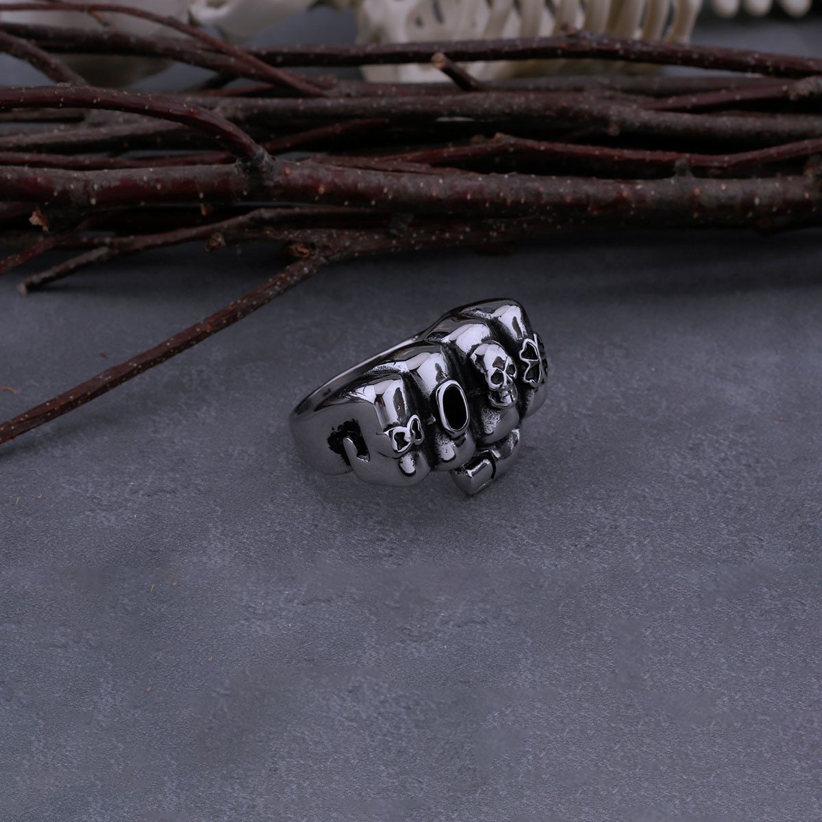 Jewelry Skull Ring Size ONE SIZE - 4 Thumbnail