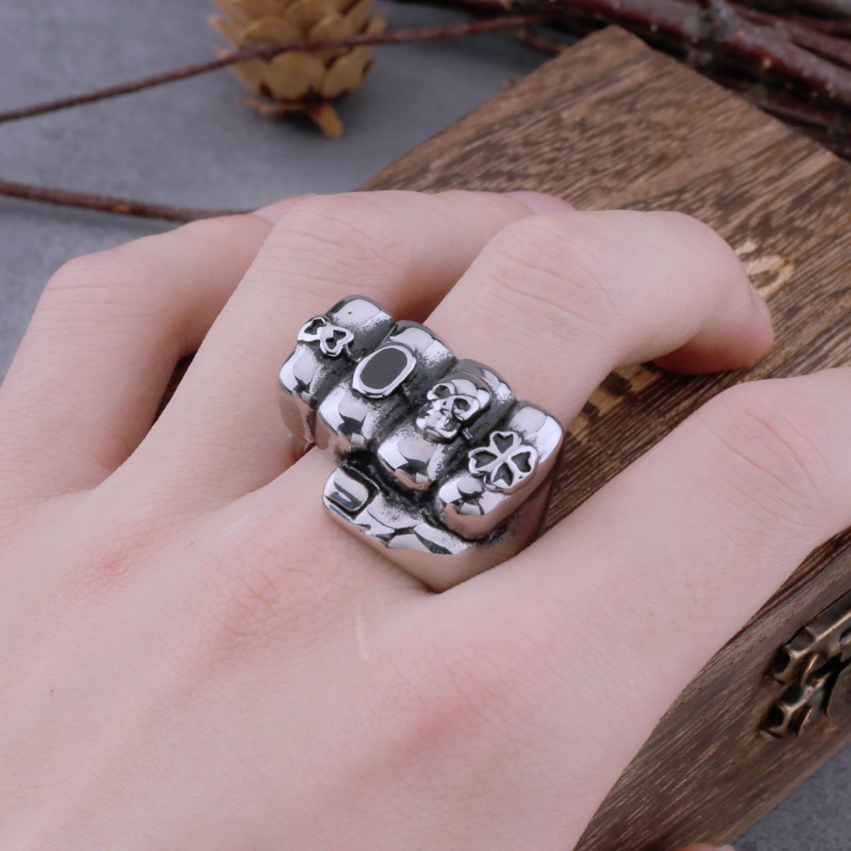 Jewelry Skull Ring Size ONE SIZE - 1 Thumbnail