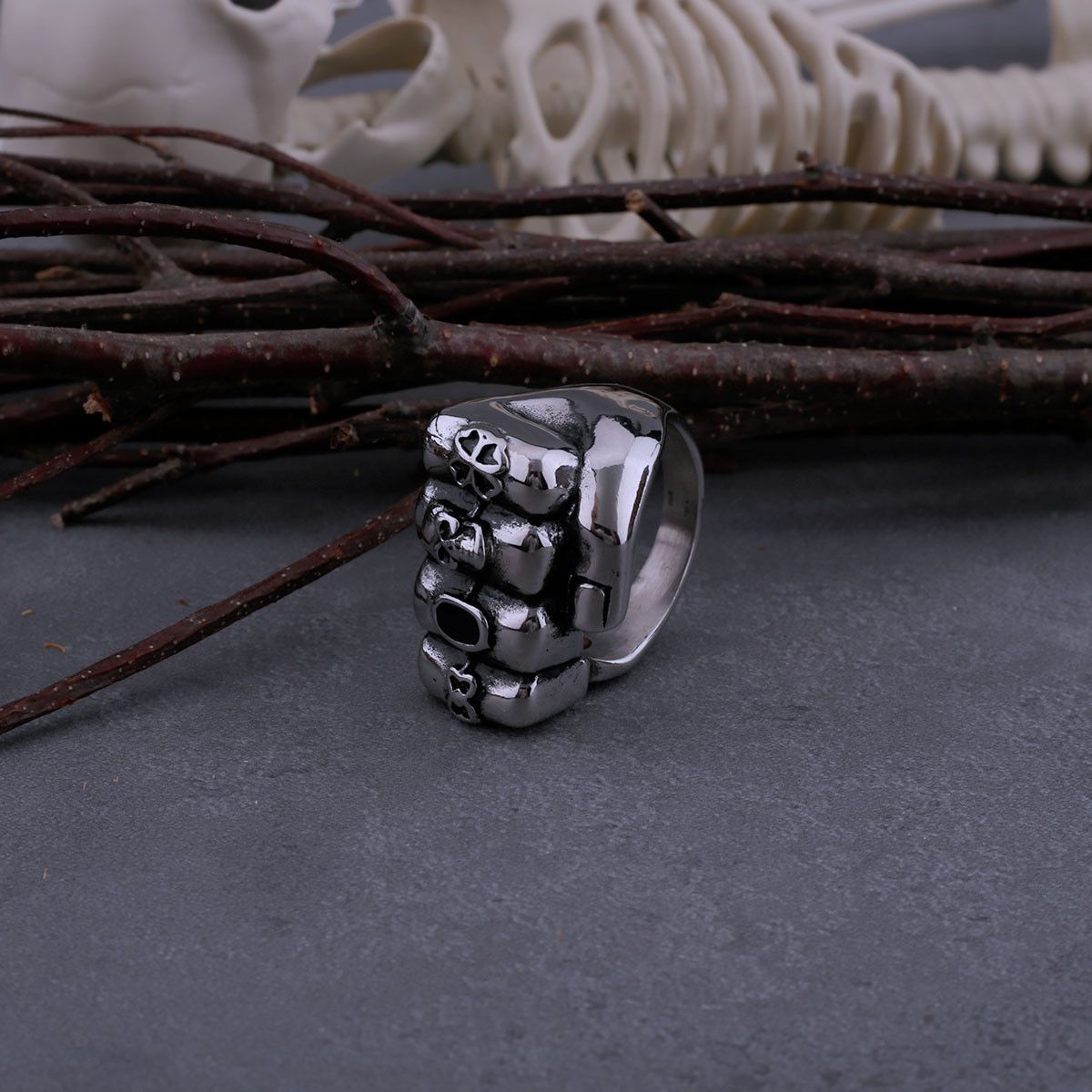 Jewelry Skull Ring Size ONE SIZE - 2 Thumbnail