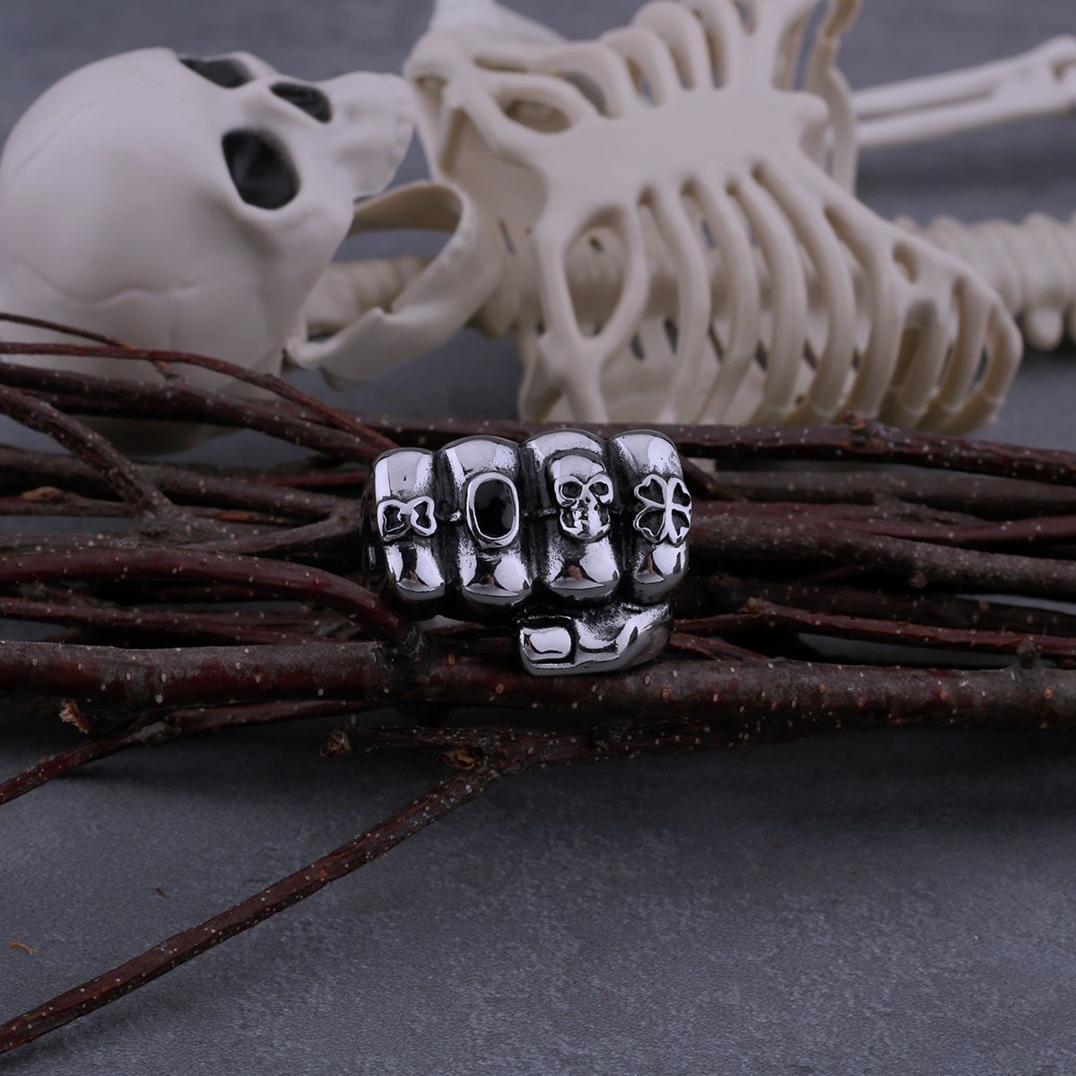 Jewelry Skull Ring Size ONE SIZE - 3 Thumbnail