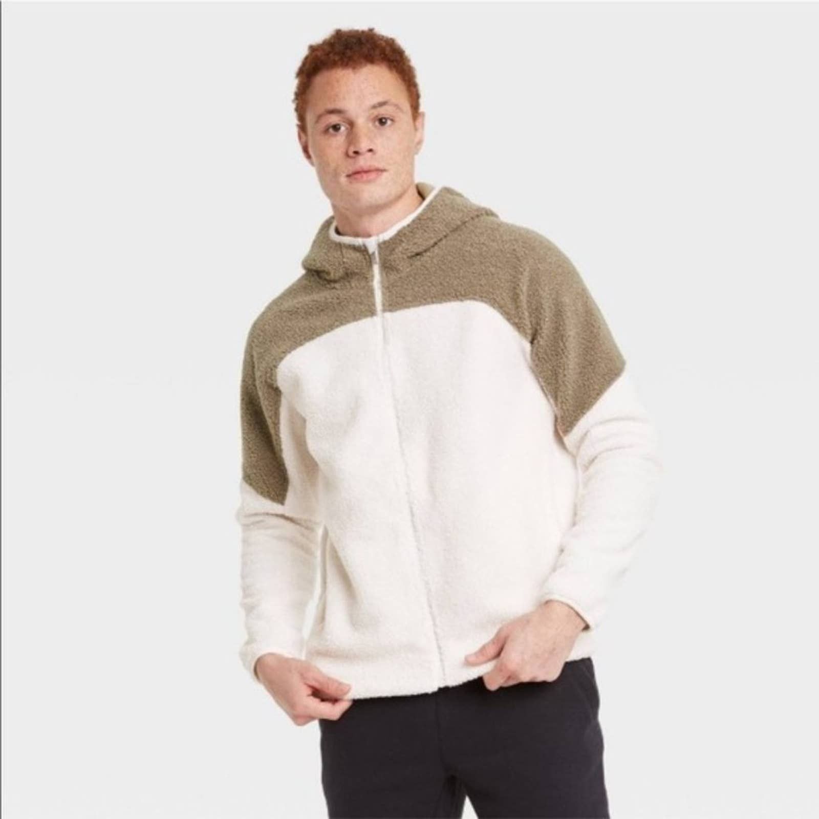 Target Basics All in Motion Fleece Sherpa Full Zip Hoodie sweats | Grailed