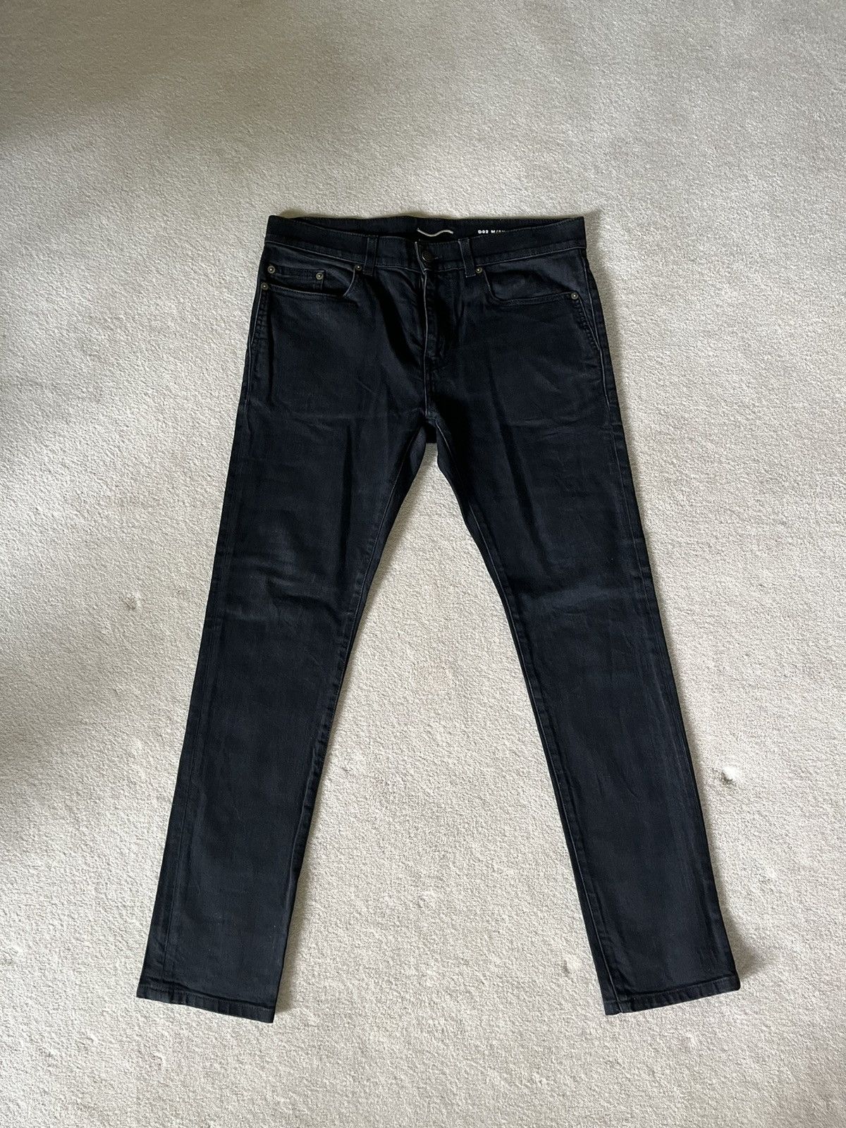 Saint Laurent Paris Saint Laurent waxed black jeans | Grailed