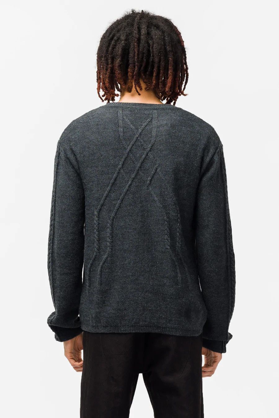 Kiko Kostadinov NWT SS22 Itten Cable Knit in Grey Size 52