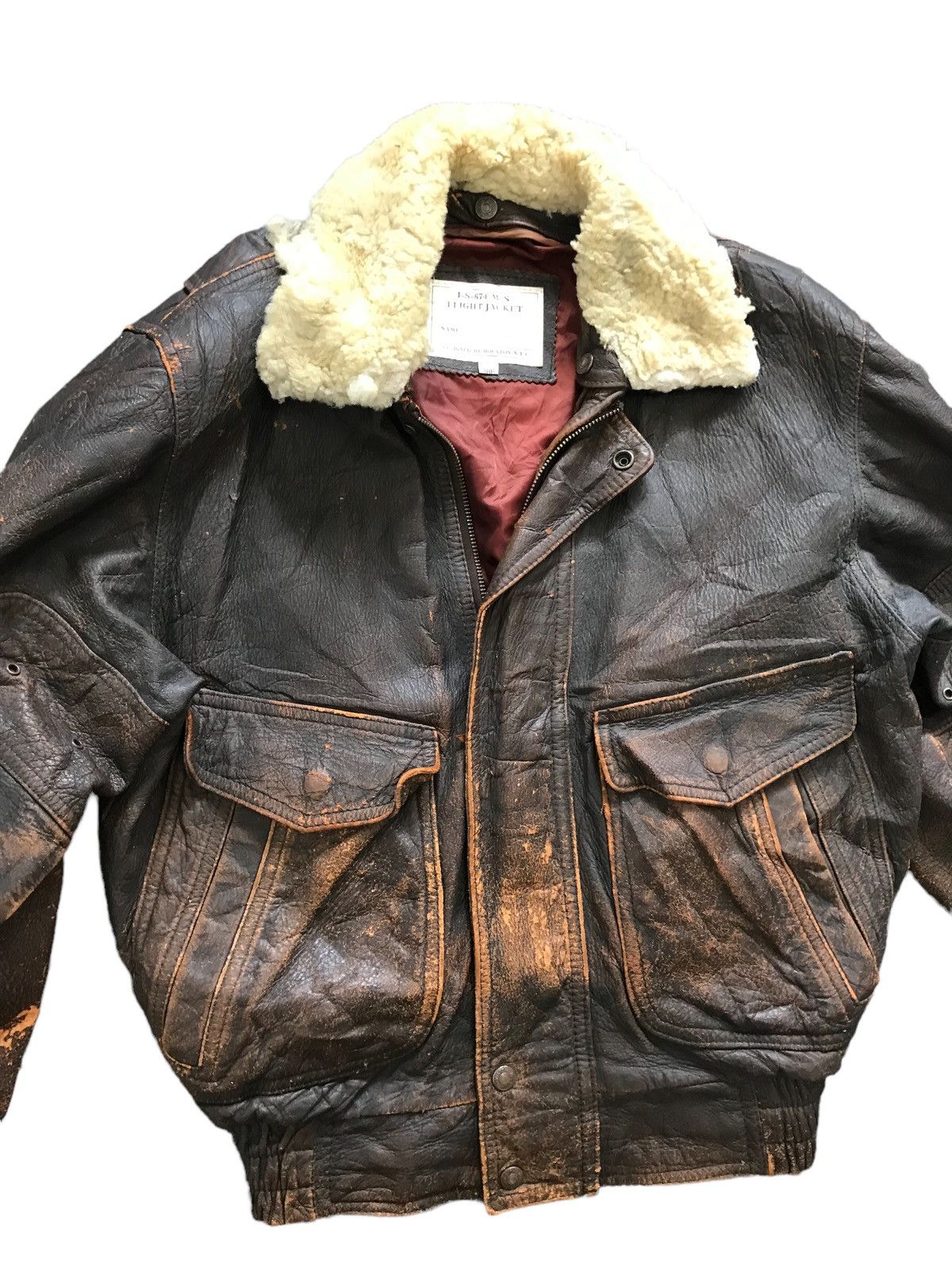 Vintage Vintage Houston Flight Sherpa leather Jacket Size US M / EU 48-50 / 2 - 4 Thumbnail