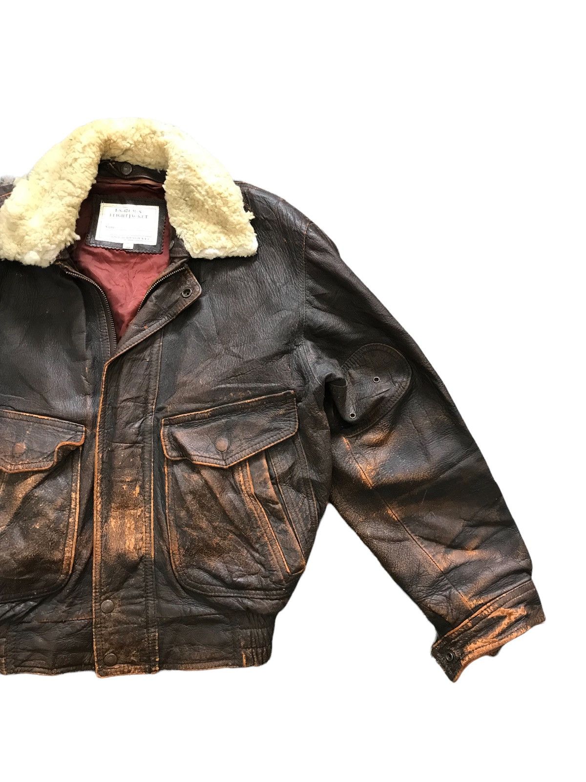 Vintage Vintage Houston Flight Sherpa leather Jacket Size US M / EU 48-50 / 2 - 3 Thumbnail
