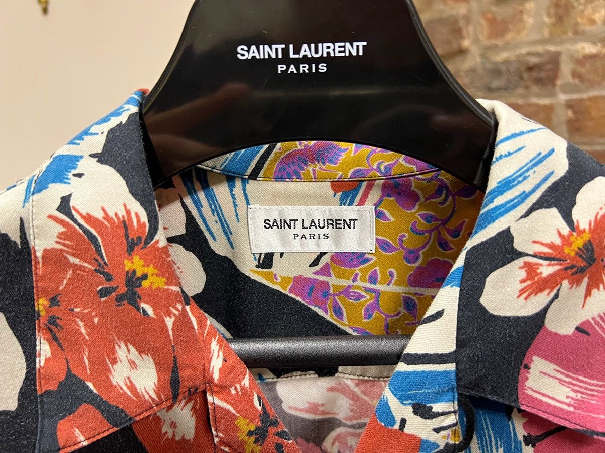 Saint Laurent Paris Hawaiian Print Shirt Size US S / EU 44-46 / 1 - 3 Thumbnail
