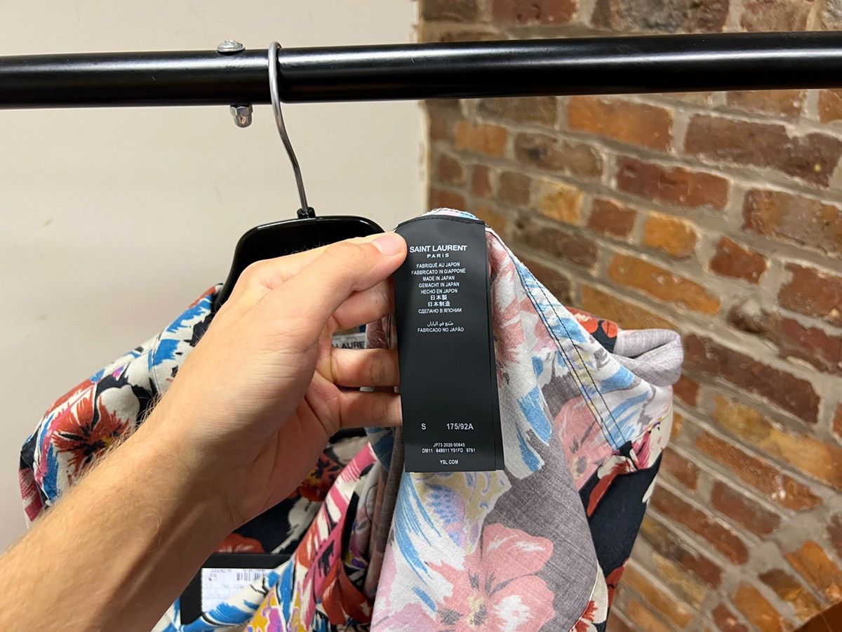 Saint Laurent Paris Hawaiian Print Shirt Size US S / EU 44-46 / 1 - 4 Thumbnail