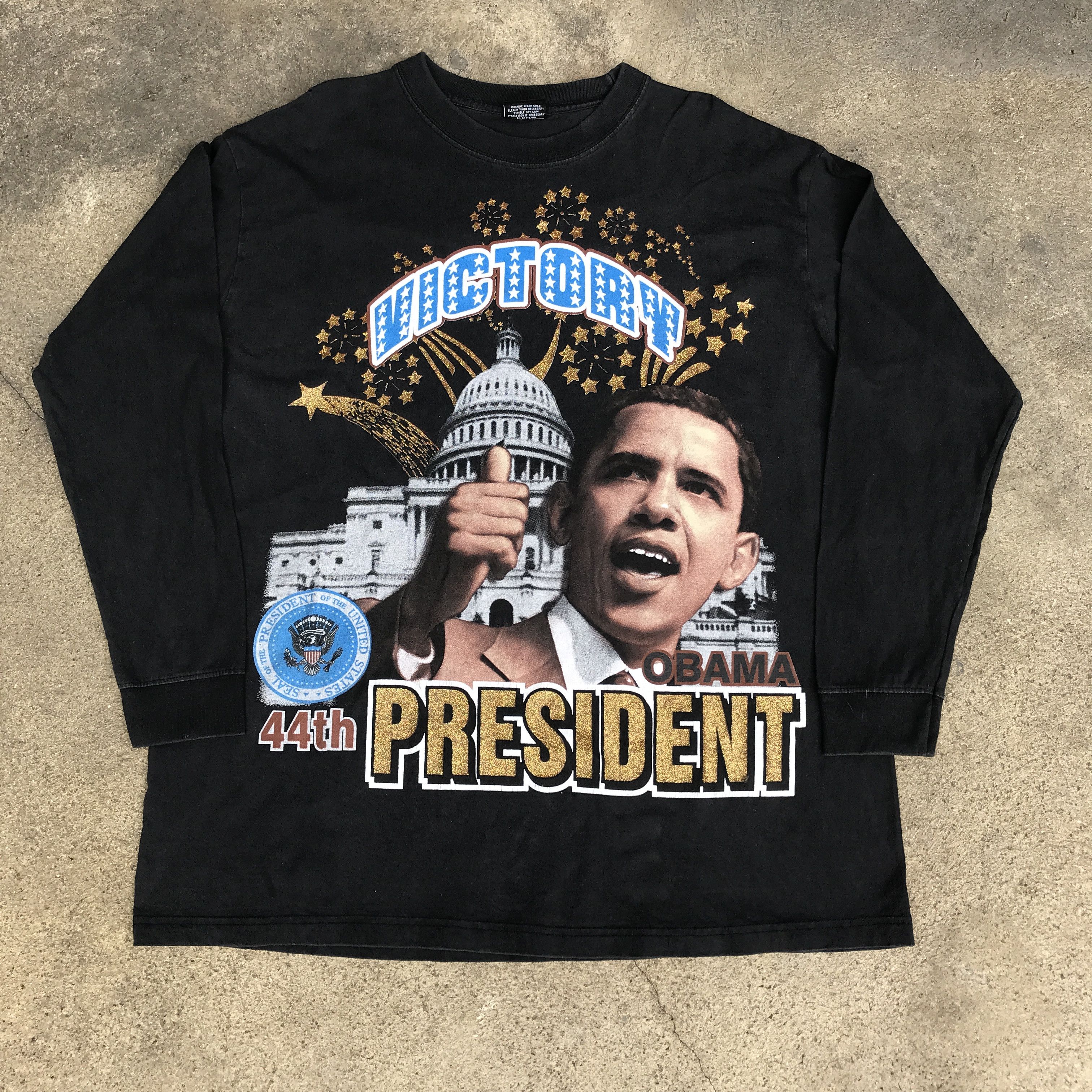 Rap Tees Y2K Obama president Black history Tee XL politics Size US XL / EU 56 / 4 - 1 Thumbnail