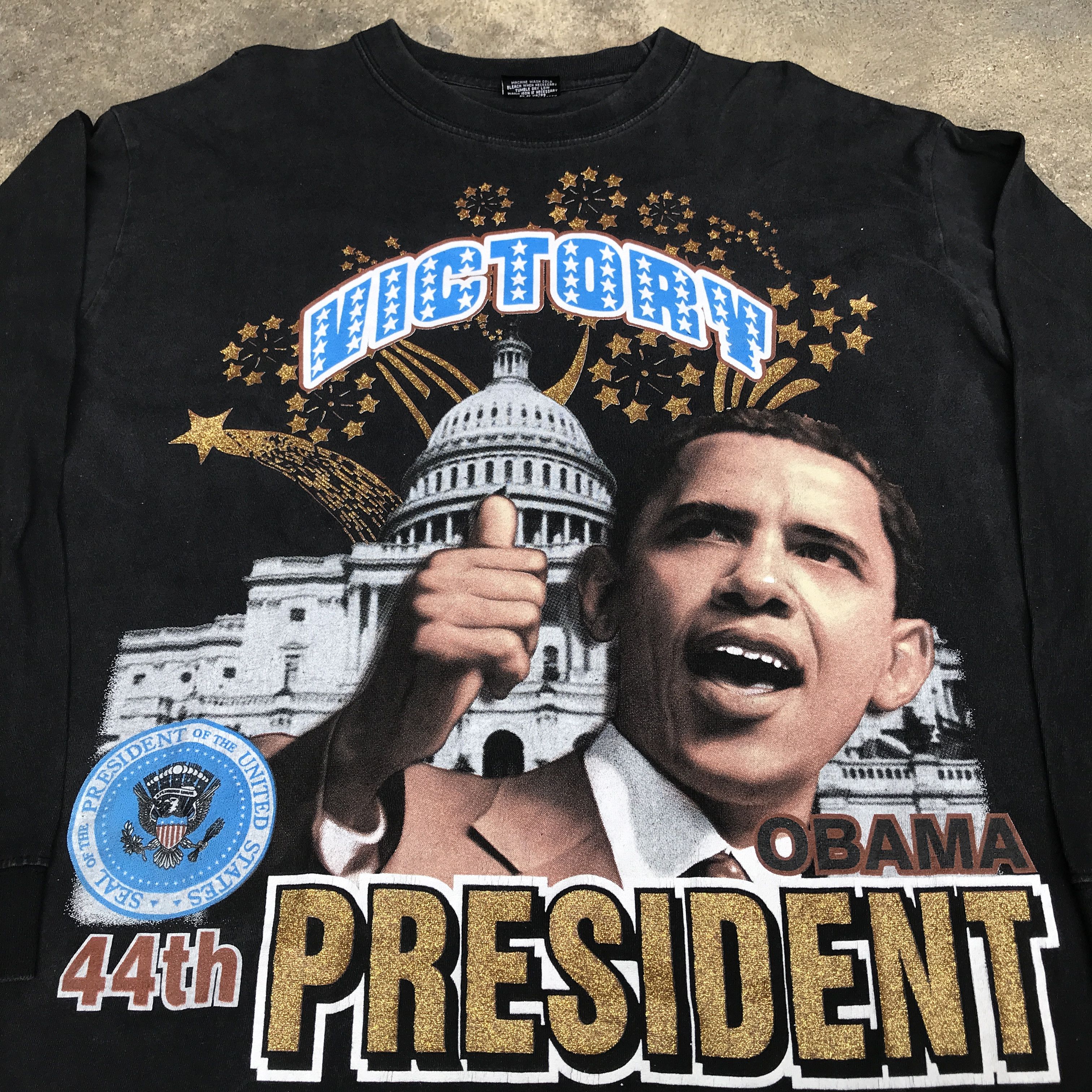 Rap Tees Y2K Obama president Black history Tee XL politics Size US XL / EU 56 / 4 - 2 Thumbnail