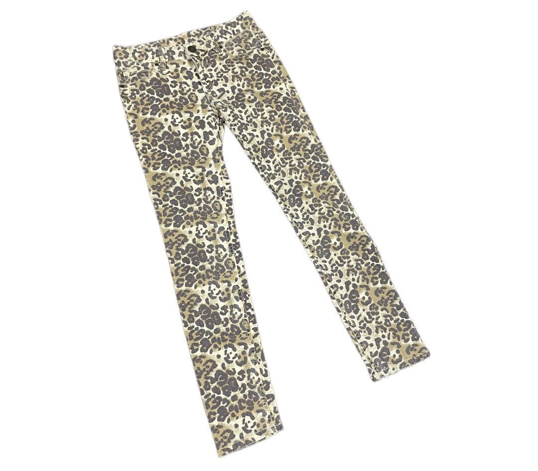 Japanese Brand Leopard 🐆 Full printed low rise skinny Jeans Size 30" / US 8 / IT 44 - 4 Thumbnail