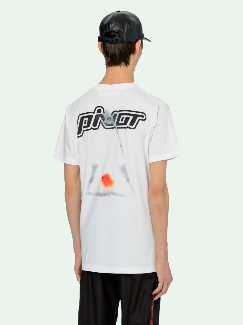 Off-White Off-White Pinot Pivot Fish Slim White Tee Size US XS / EU 42 / 0 - 3 Thumbnail