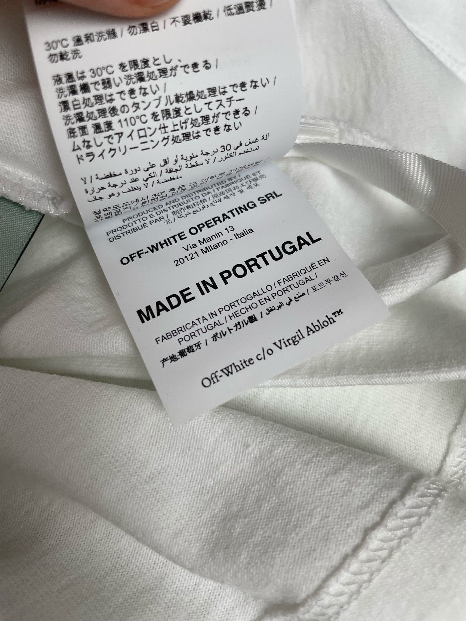 Off-White Off-White Pinot Pivot Fish Slim White Tee Size US XS / EU 42 / 0 - 10 Thumbnail