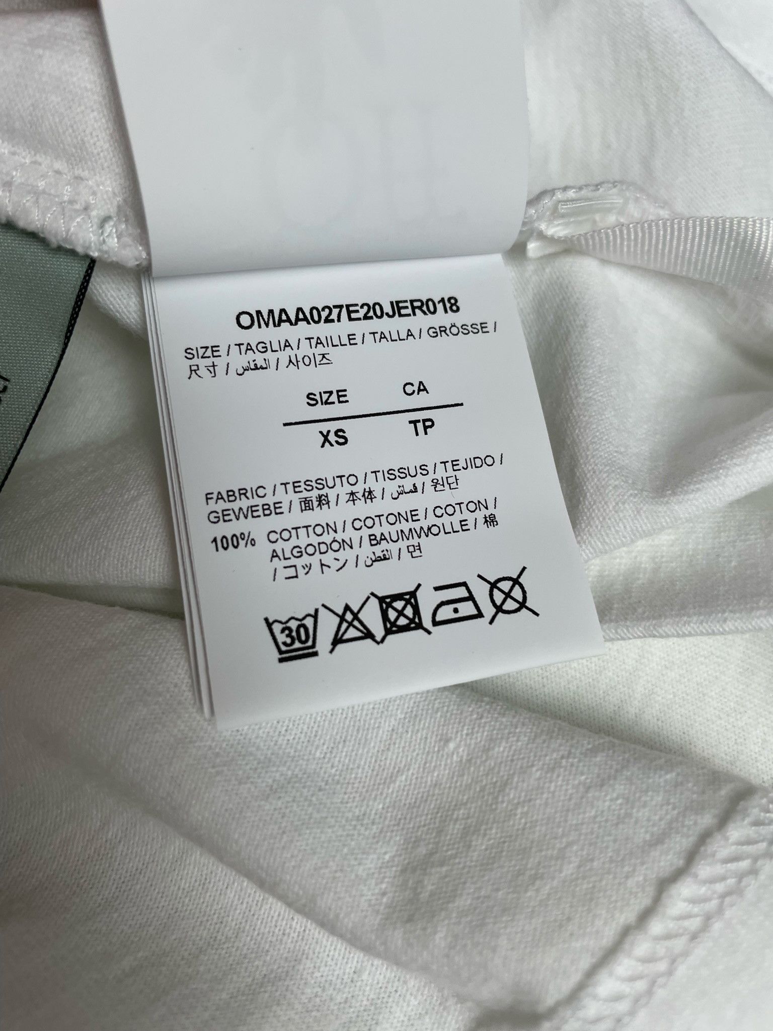Off-White Off-White Pinot Pivot Fish Slim White Tee Size US XS / EU 42 / 0 - 9 Thumbnail