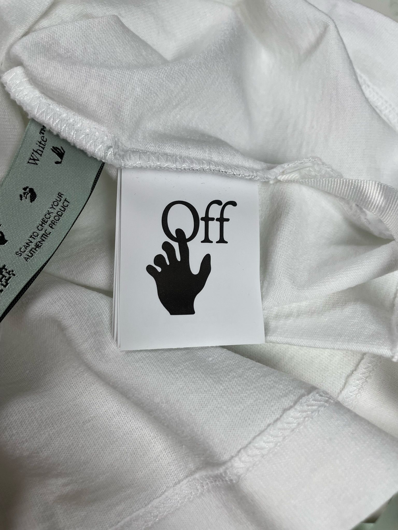 Off-White Off-White Pinot Pivot Fish Slim White Tee Size US XS / EU 42 / 0 - 8 Thumbnail