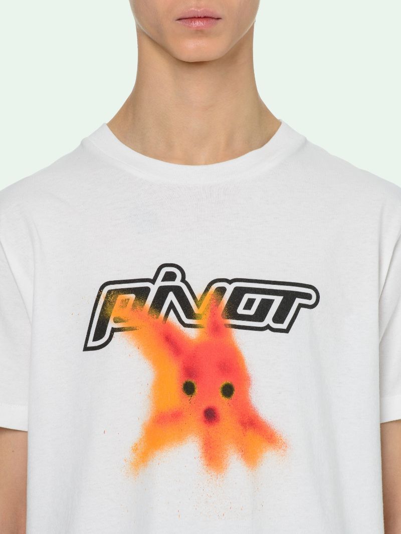 Off-White Off-White Pinot Pivot Fish Slim White Tee Size US XS / EU 42 / 0 - 4 Thumbnail