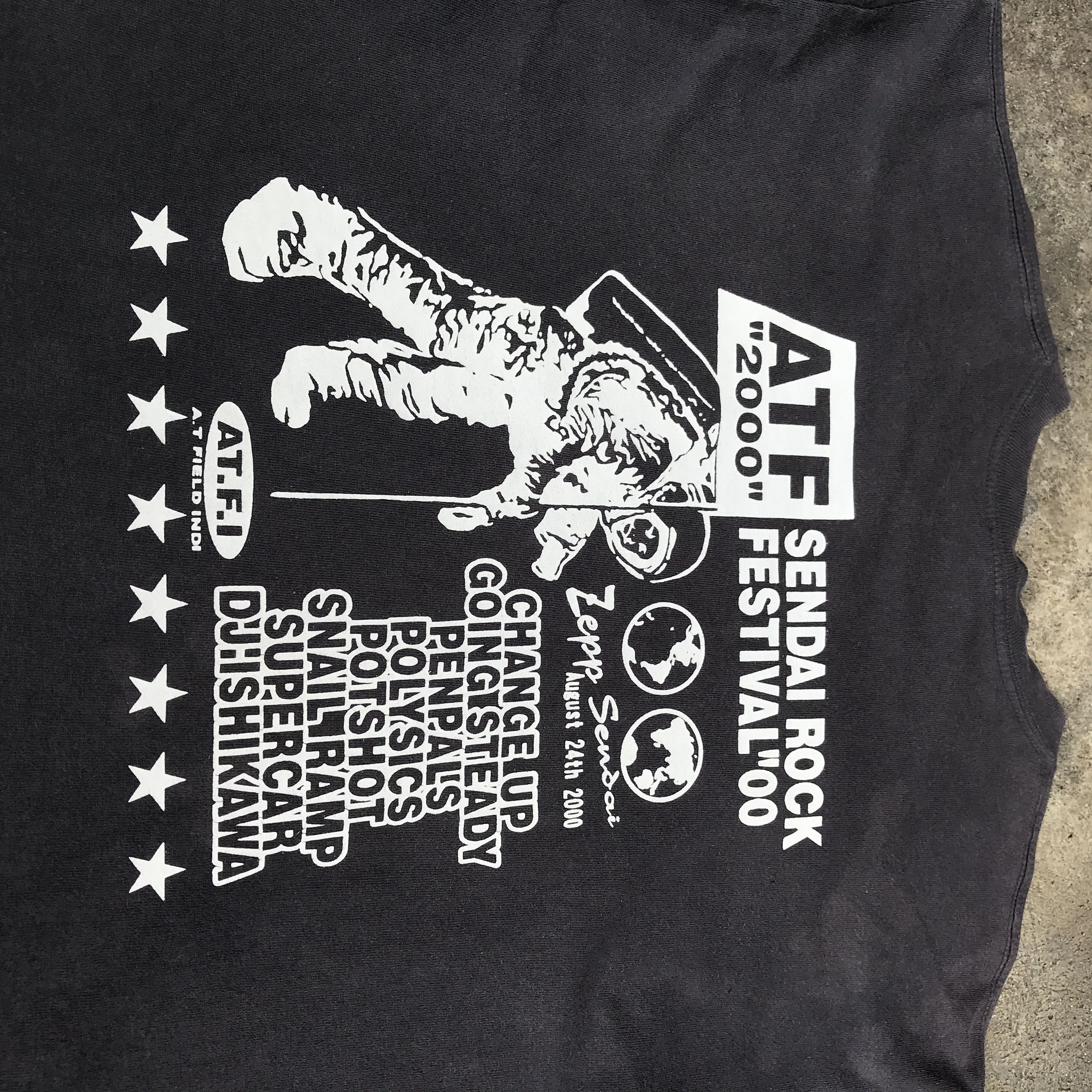 Vintage ATF 2000 Sendai Rock Festival Promo Tee Shirt
