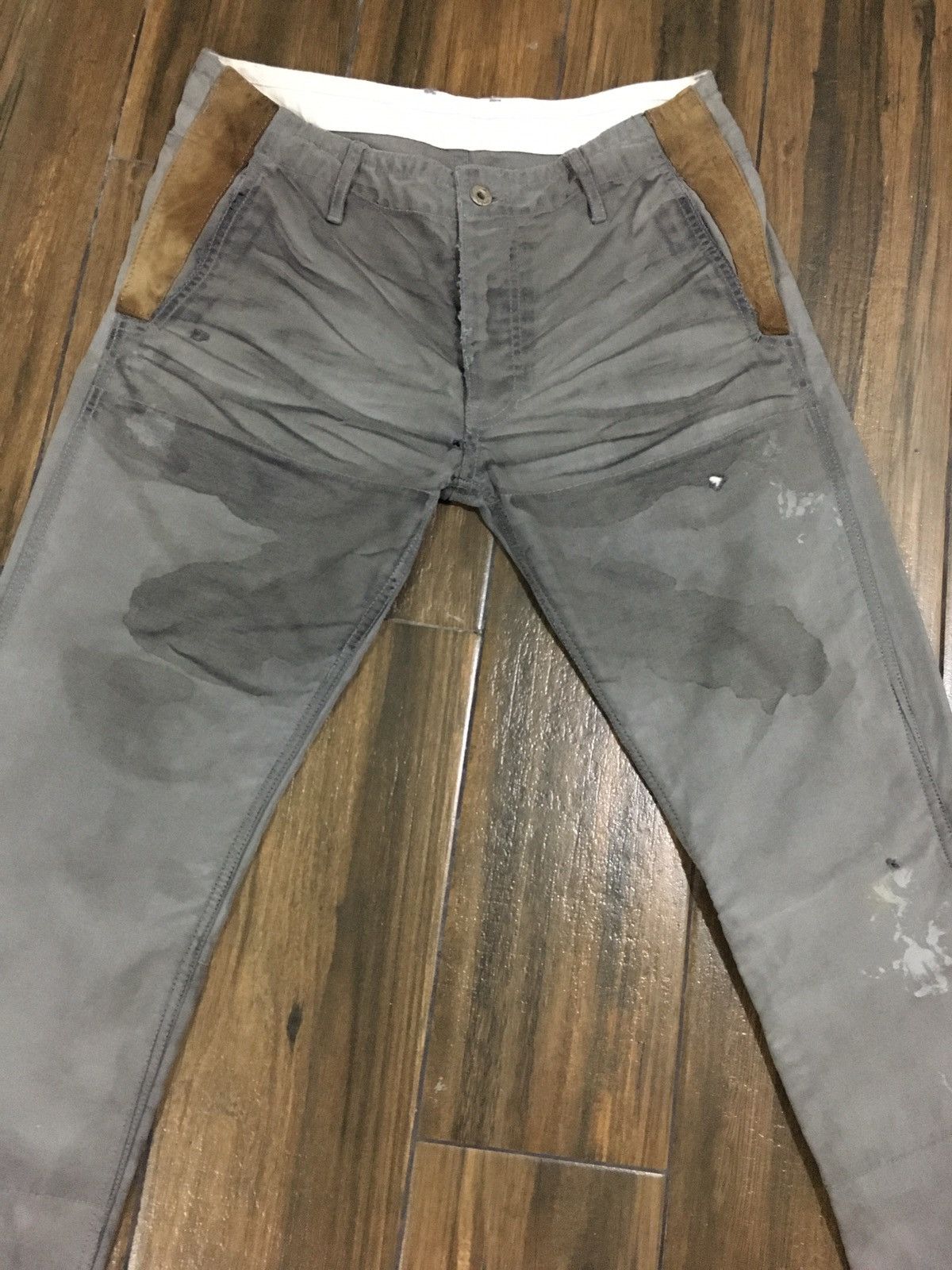 Isamu Katayama Backlash Isamu Katayama Thrashed Distressed Tye Die Cropped Pants Size US 31 - 3 Thumbnail