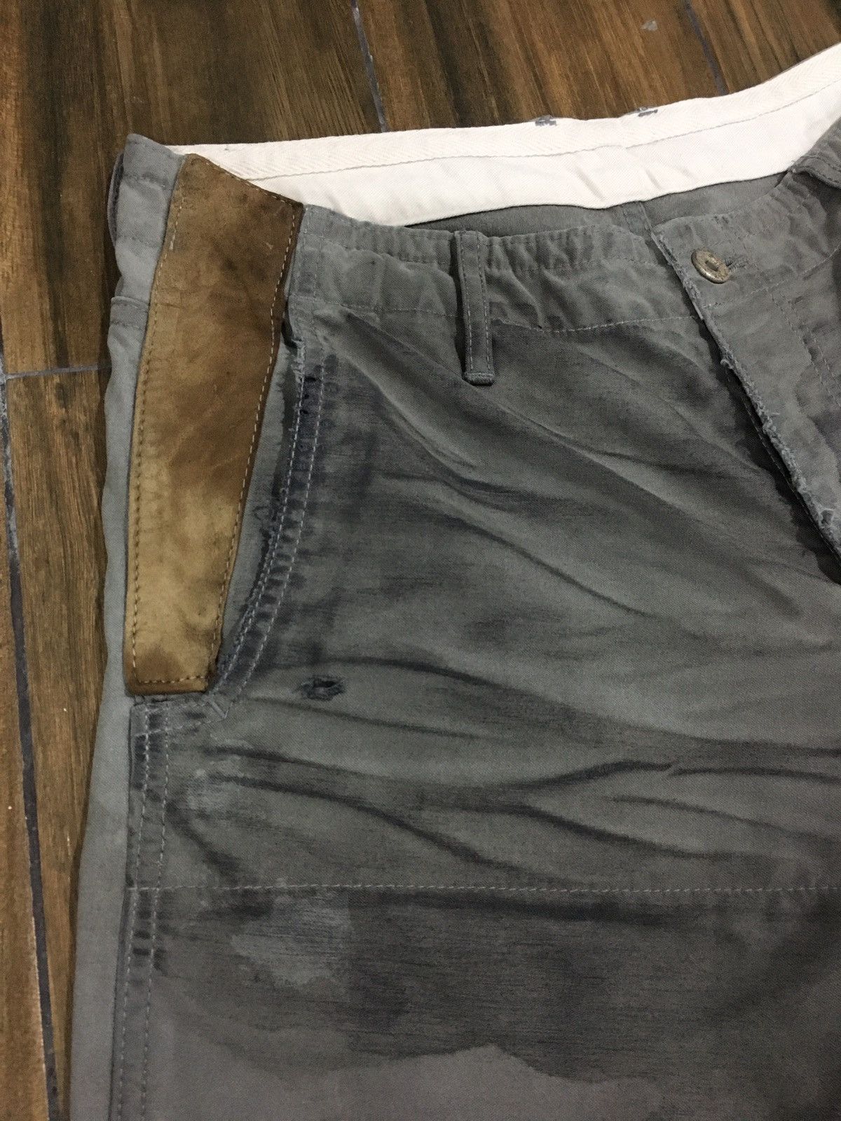 Isamu Katayama Backlash Isamu Katayama Thrashed Distressed Tye Die Cropped Pants Size US 31 - 7 Thumbnail