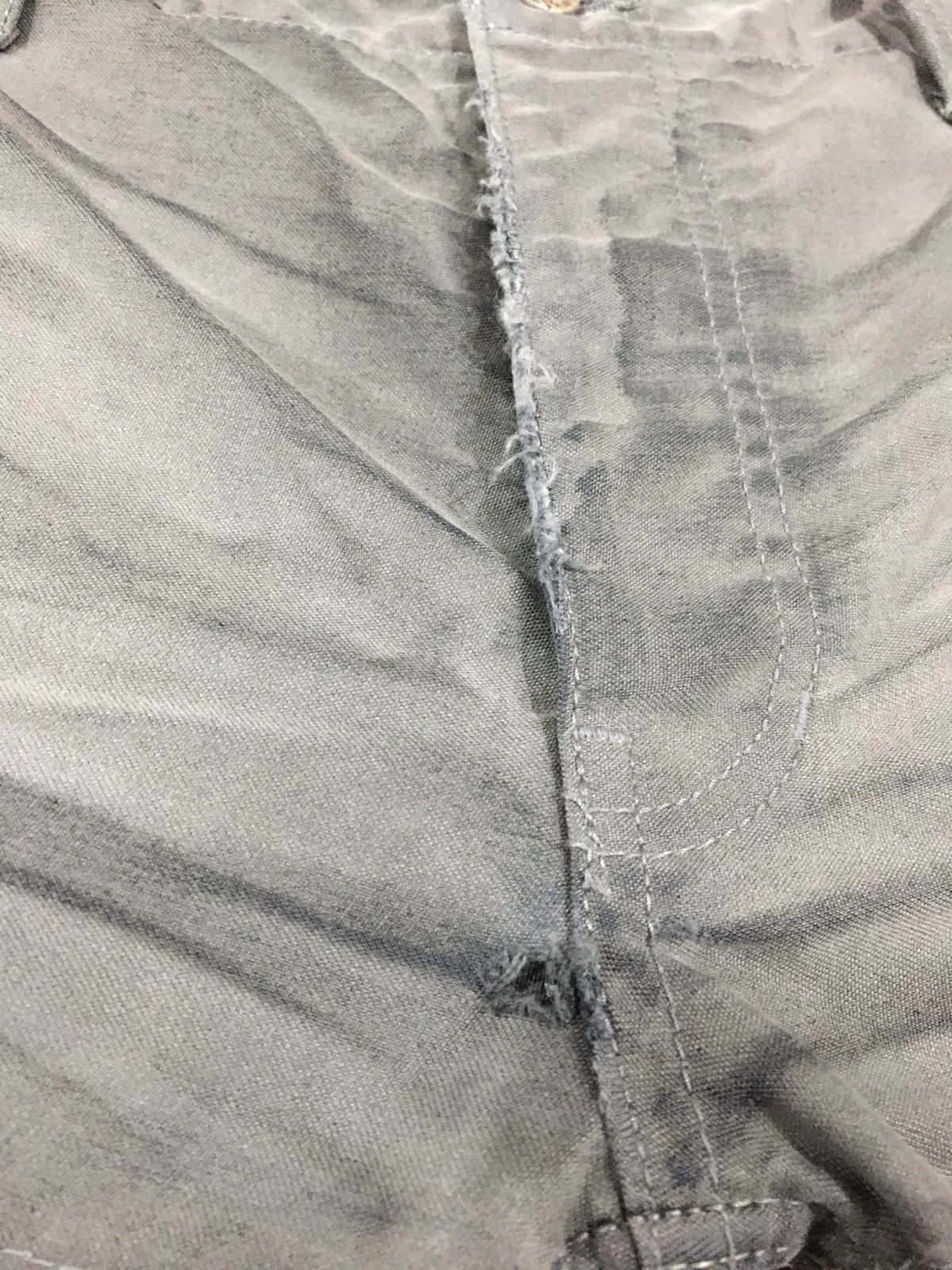 Isamu Katayama Backlash Isamu Katayama Thrashed Distressed Tye Die Cropped Pants Size US 31 - 14 Thumbnail