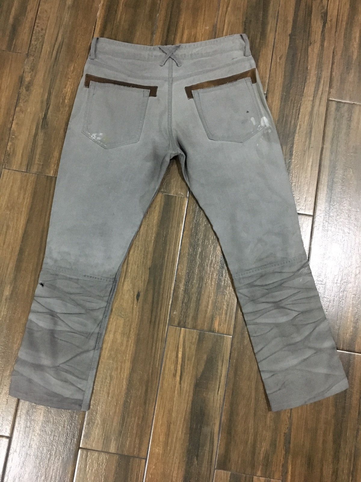 Isamu Katayama Backlash Isamu Katayama Thrashed Distressed Tye Die Cropped Pants Size US 31 - 2 Thumbnail