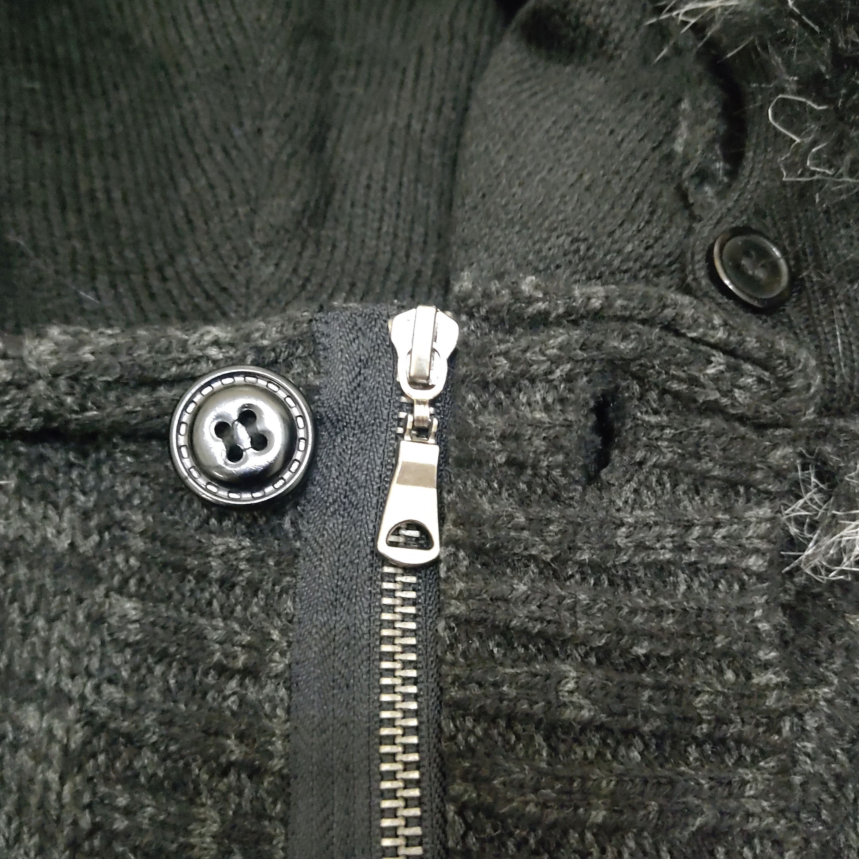 semanticdesign Semantic Design Racoon Fur Hooded Knitted Sweater Jacket Size S / US 4 / IT 40 - 11 Thumbnail
