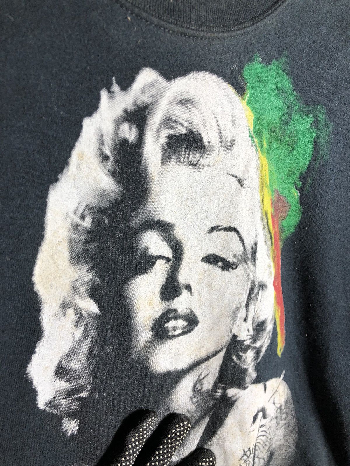 Band Tees × Vintage Vintage Marilyn Monroe i Kush! swetahirt jumper Size US M / EU 48-50 / 2 - 4 Thumbnail