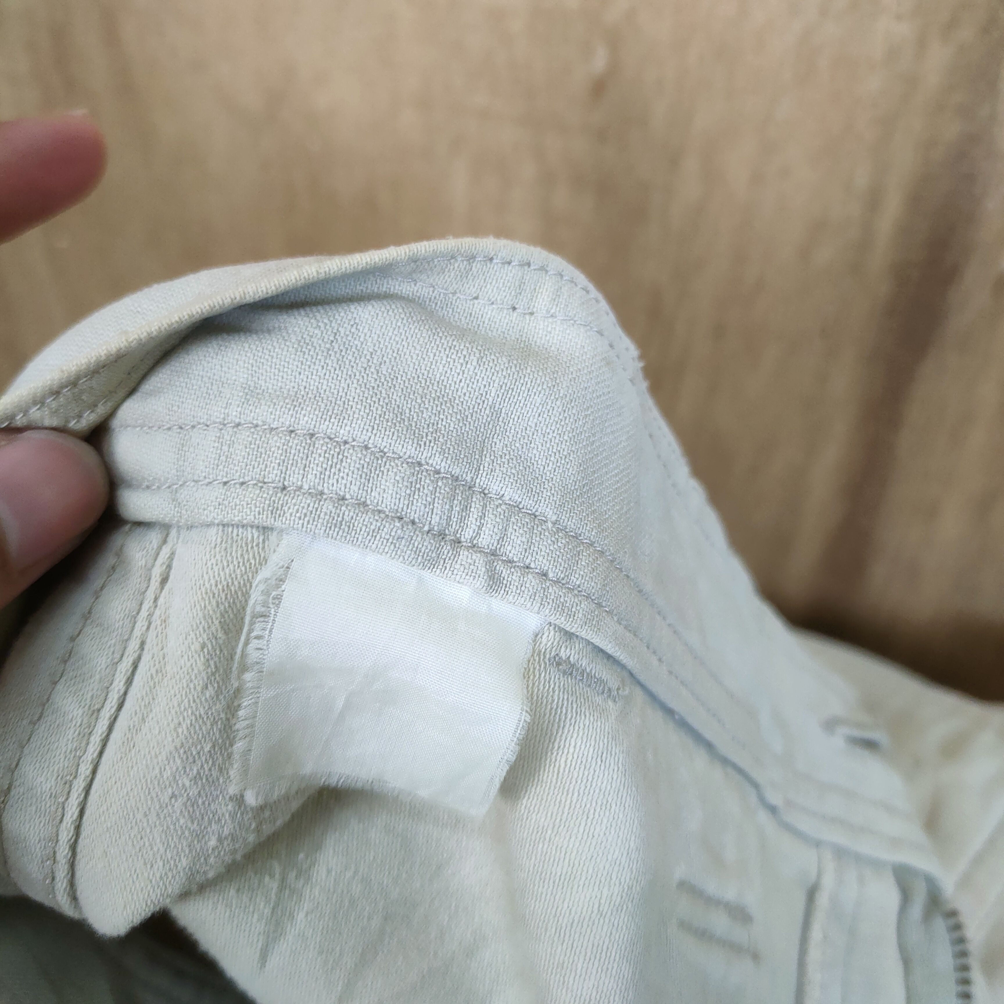 Japanese Brand × Vintage HOP SCOT FADED WHITE YELLOW CARGO PANTS Size US 32 / EU 48 - 11 Thumbnail