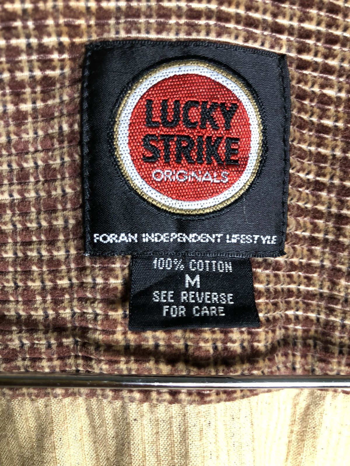 Flannel × Sports Specialties × Vintage Vintage Lucky strike Zipper flannel Size US M / EU 48-50 / 2 - 7 Thumbnail
