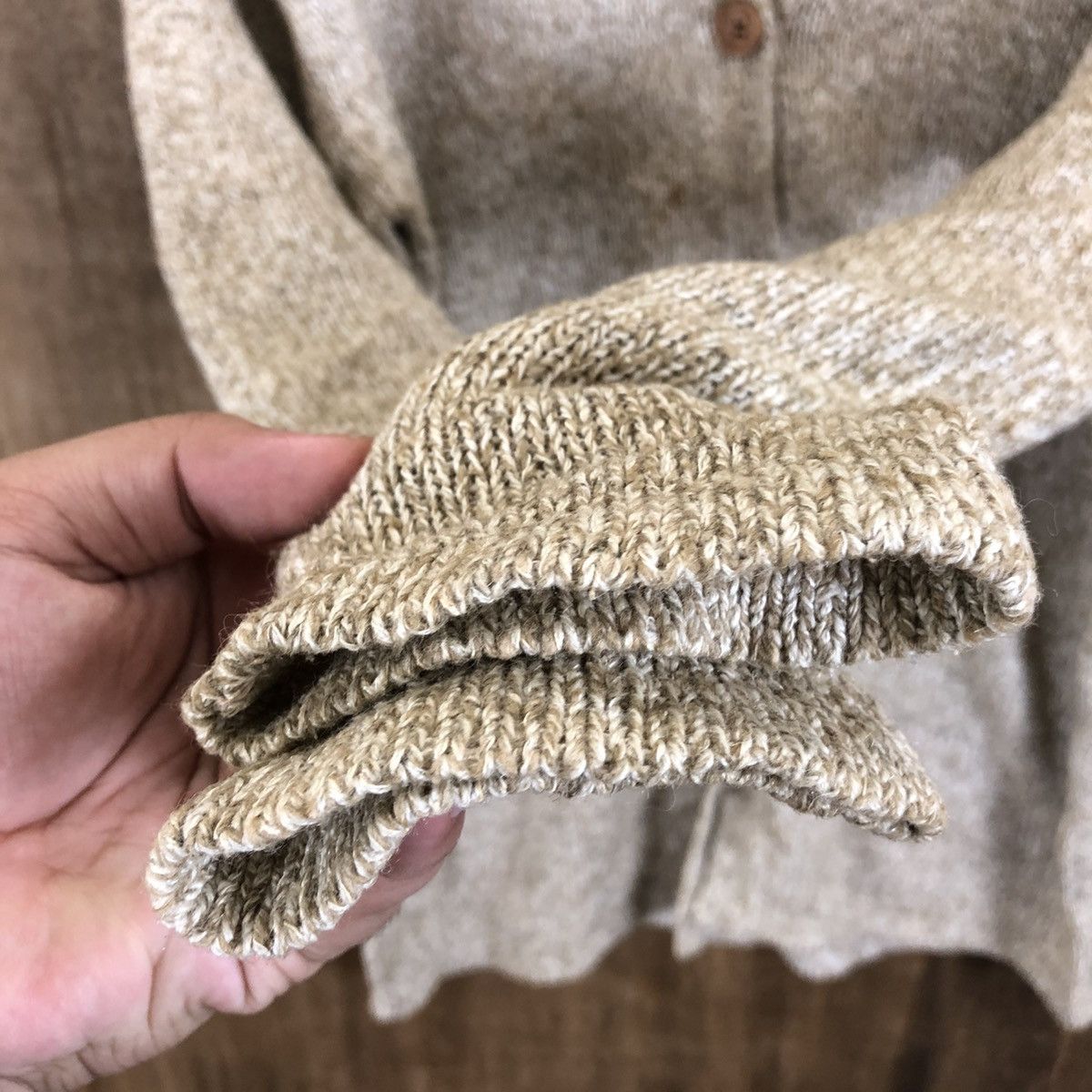 Japanese Brand Indio Brown Cardigan Knitwear #079 Size US M / EU 48-50 / 2 - 4 Thumbnail