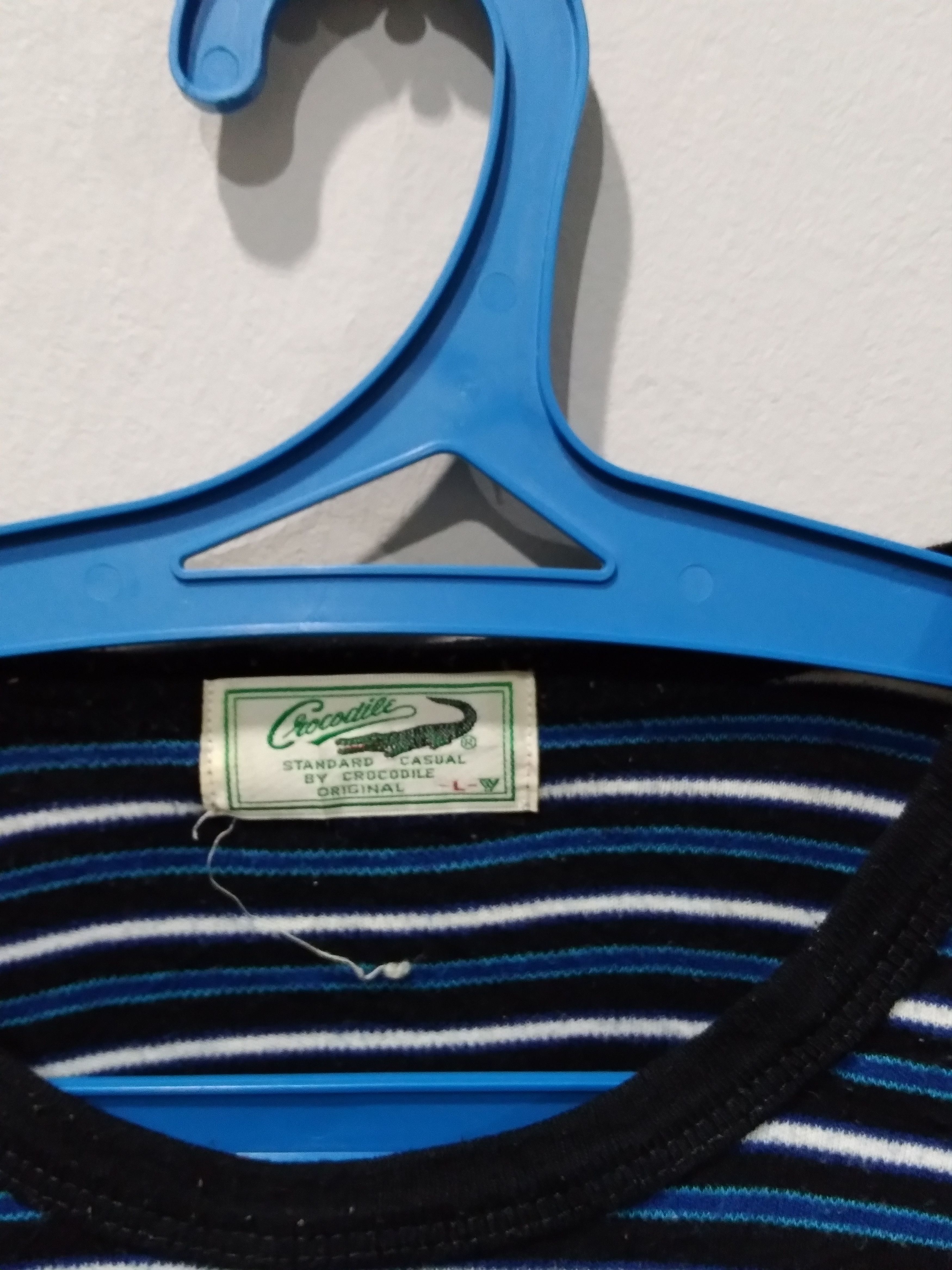 Lacoste Vintage 90s Crocodile Striped Polycotton Shirts Size US L / EU 52-54 / 3 - 4 Thumbnail