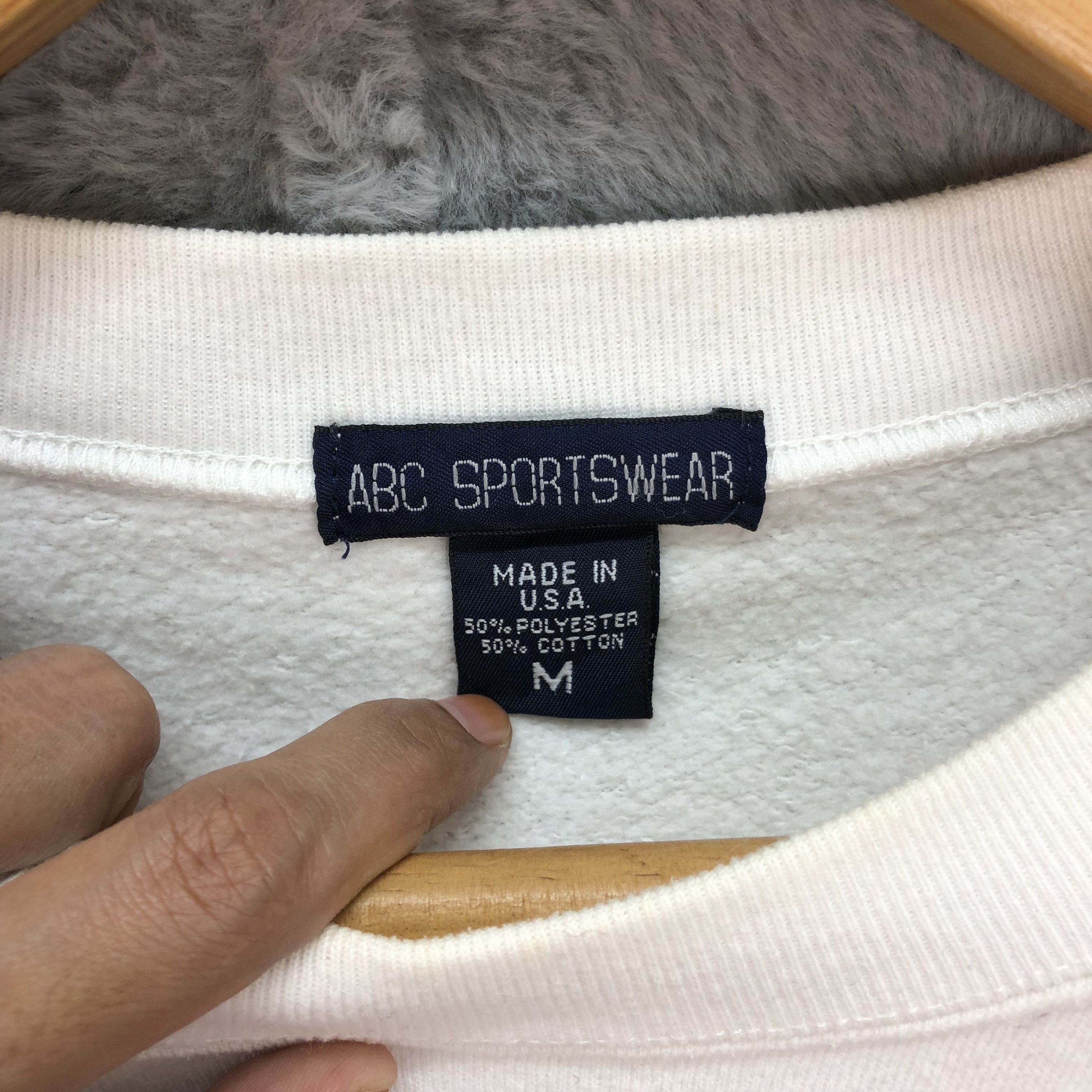 Vintage ABC Sportswear Big Logo Made in USA Sweatshirts #4612-168 Size US M / EU 48-50 / 2 - 8 Thumbnail