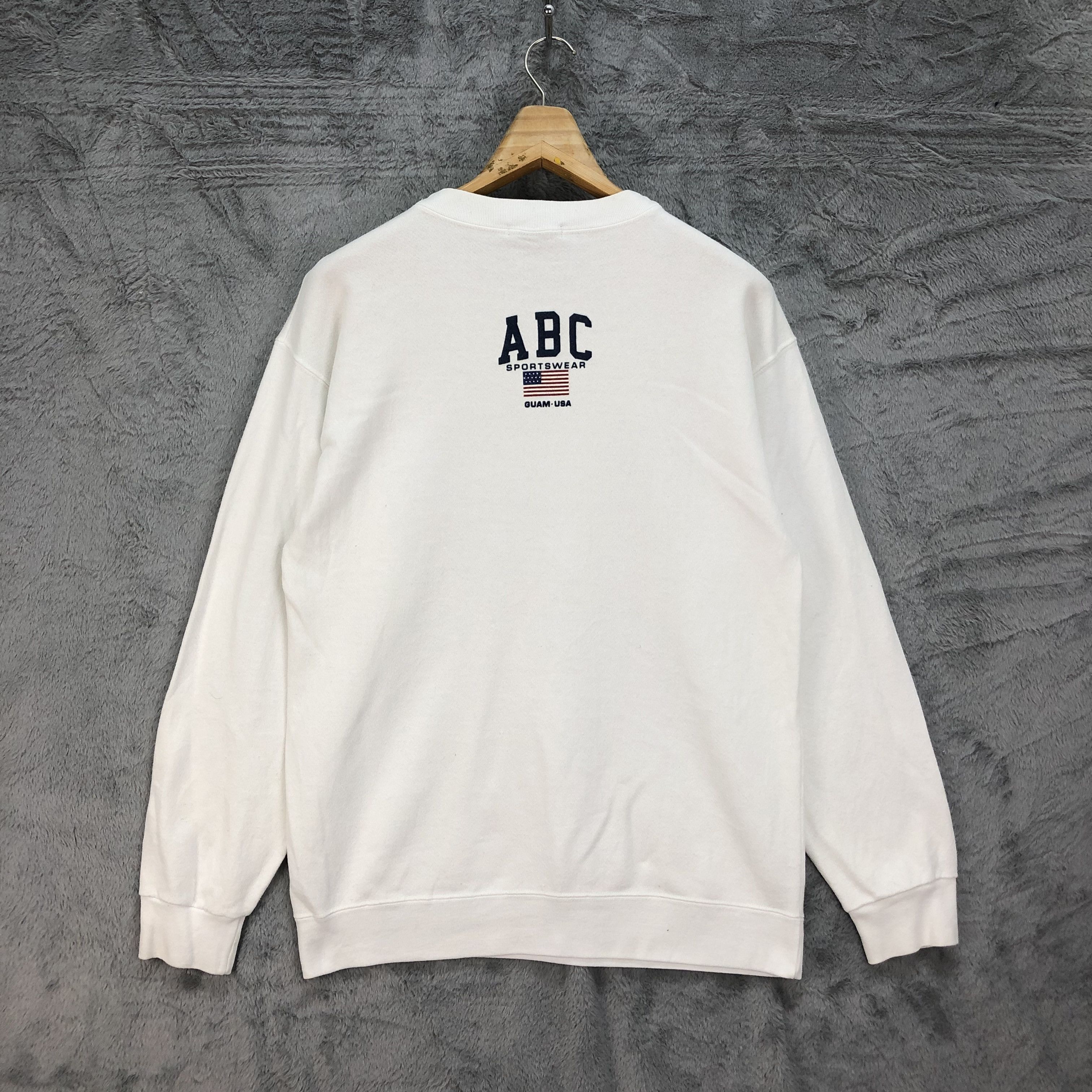 Vintage ABC Sportswear Big Logo Made in USA Sweatshirts #4612-168 Size US M / EU 48-50 / 2 - 10 Thumbnail